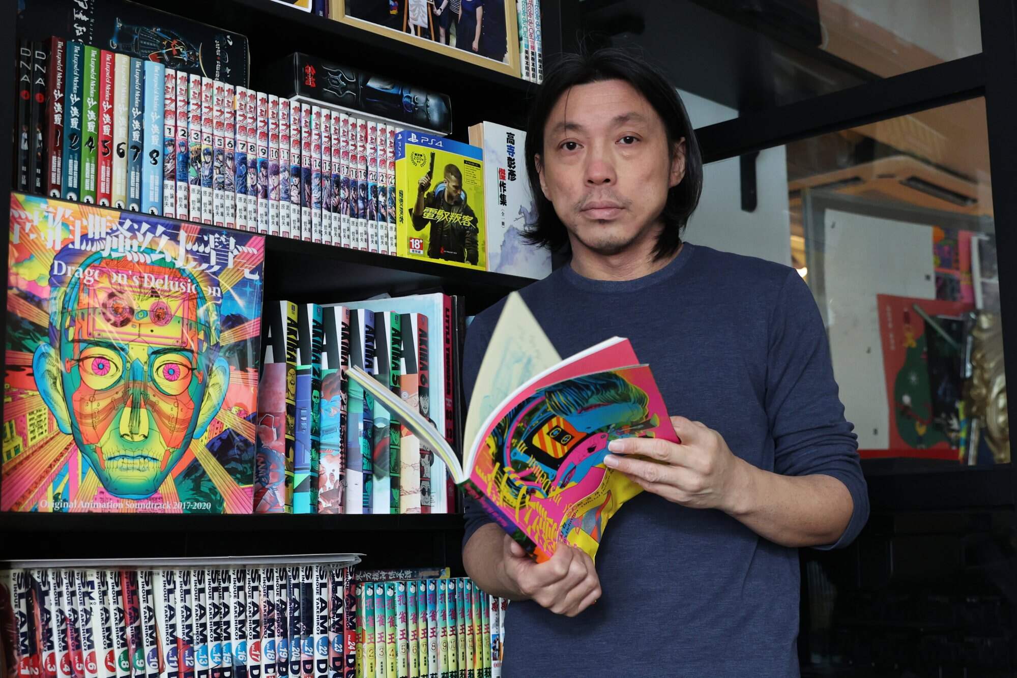 Kong’s latest release is a comic book that combines his older works with new ones, further exploring the alternative universe he has created. Photo: Edmond So