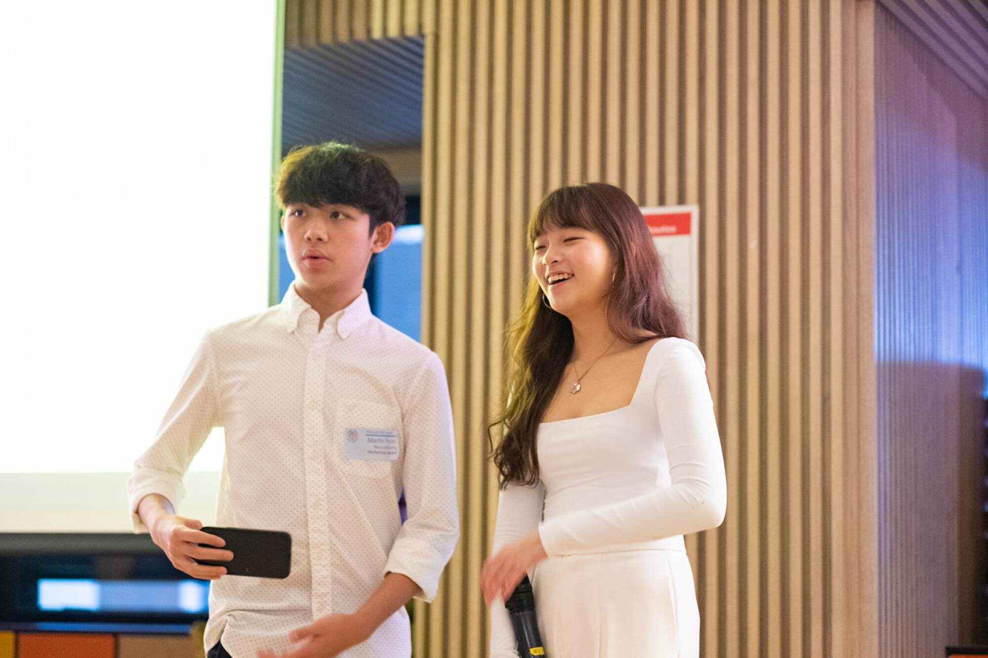 Martin Poon (left) and Ava Chan founded their school’s Neurodiversity Club together. Photo: Handout