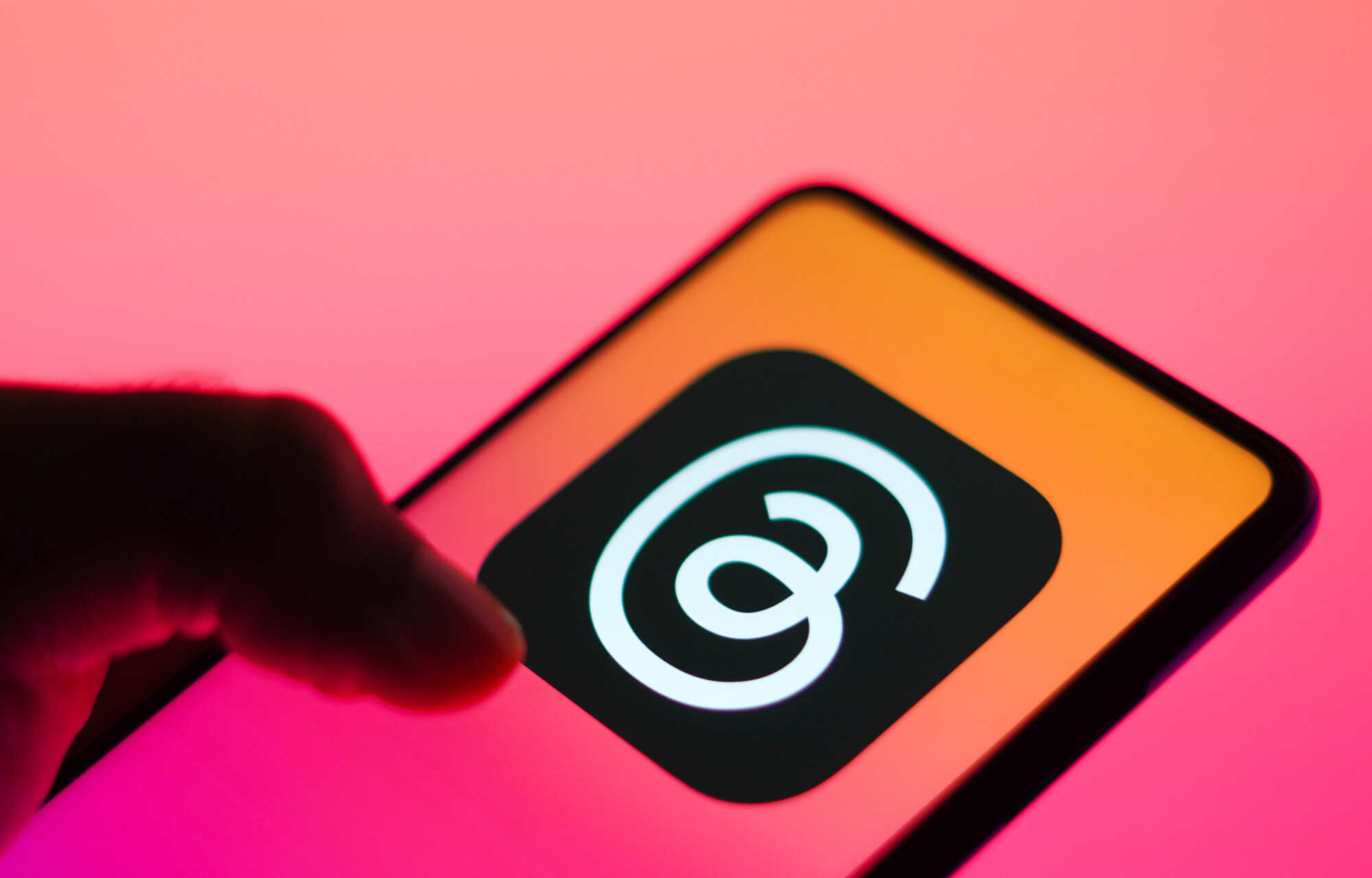 The logo for Threads, the new social media app from Instagram and parent company Meta. Photo: Dreamstime/TNS
