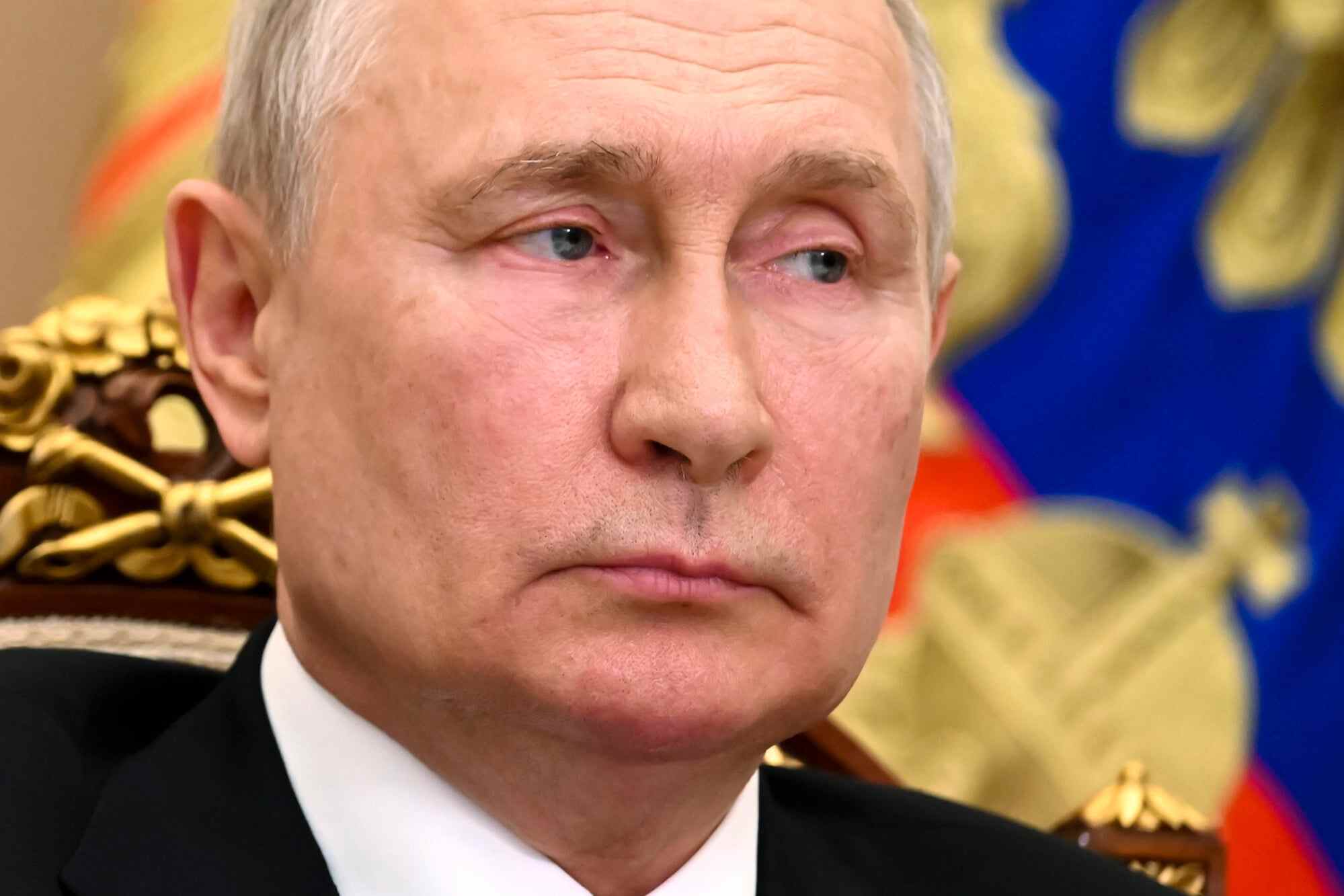 Russian President Vladimir Putin attends a cabinet meeting via videoconference at the Kremlin in Moscow, Russia on July 19, 2023. Sometime this summer, if Putin can be believed, Russia moved some of its short-range nuclear weapons into Belarus, closer to Ukraine. Photo: Sputnik, Kremlin Pool Photo via AP