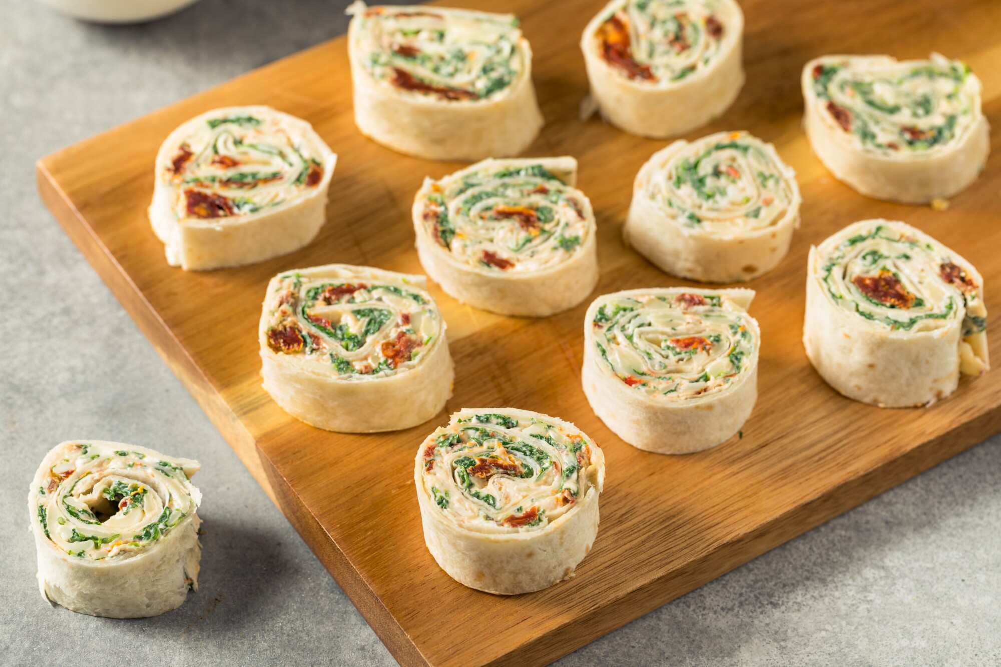 Pinwheel sandwiches are the perfect bite-sized treat. Photo: Shutterstock