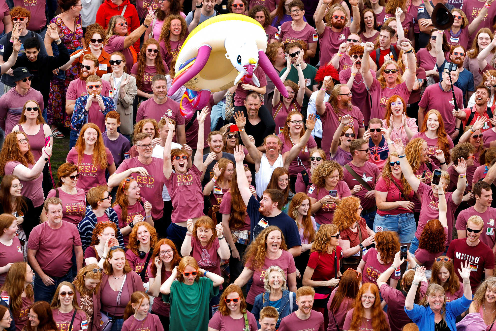 The Redhead Days Festival offers music events as well as make-up and skincare tips. Photo: Reuters