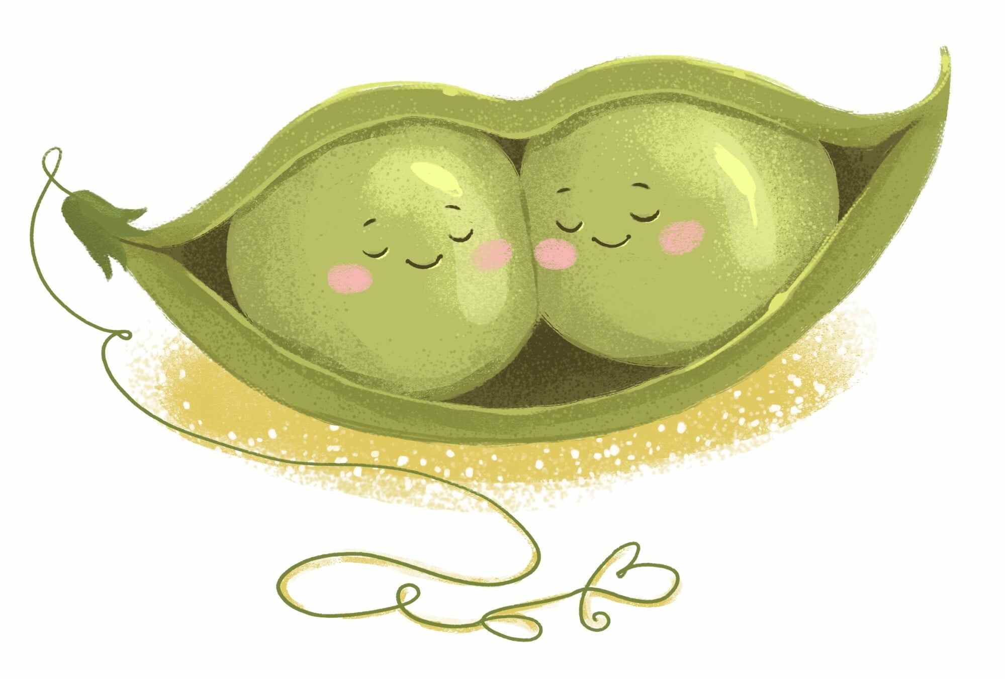Peas, can you be my friend? Illustration: Shutterstock