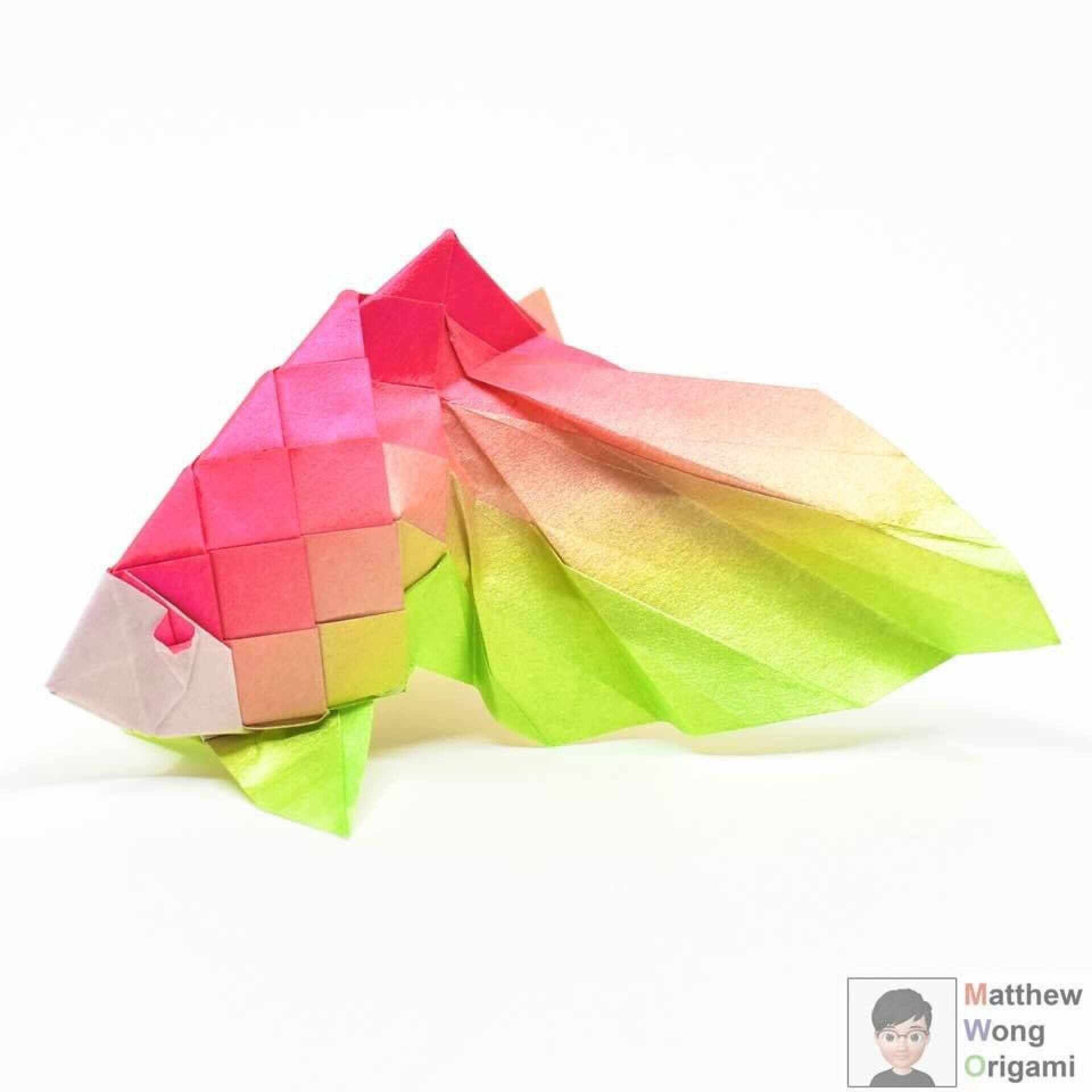 Butterfly Goldfish origami by Matthew Wong. Photo: Handout