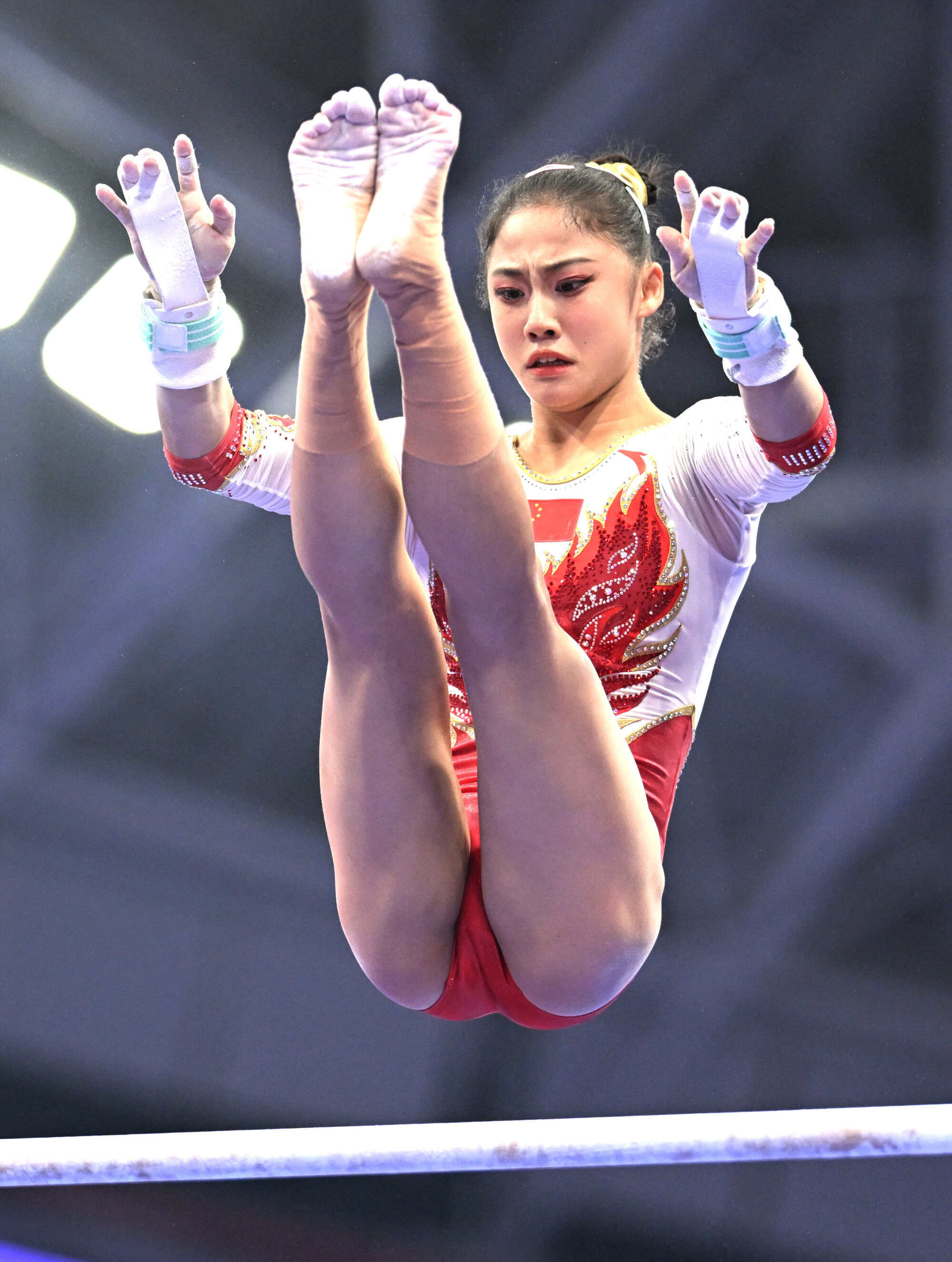 China’s Zuo Tong bagged a gold in the women’s all-around gymnastics title. Photo: Xinhua