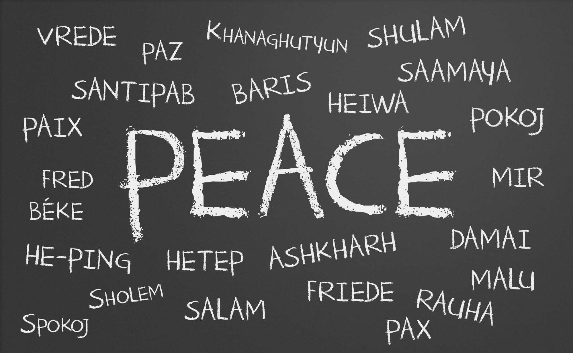 How do you say “peace”? Photo: Shutterstock