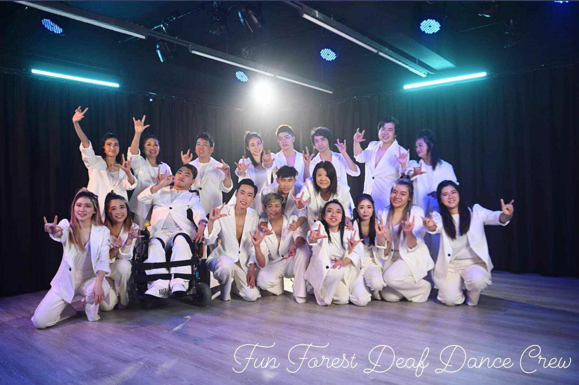 Jack and his mother performed alongside deaf dance crew Fun Forest in shows across Hong Kong. Photo: Handout