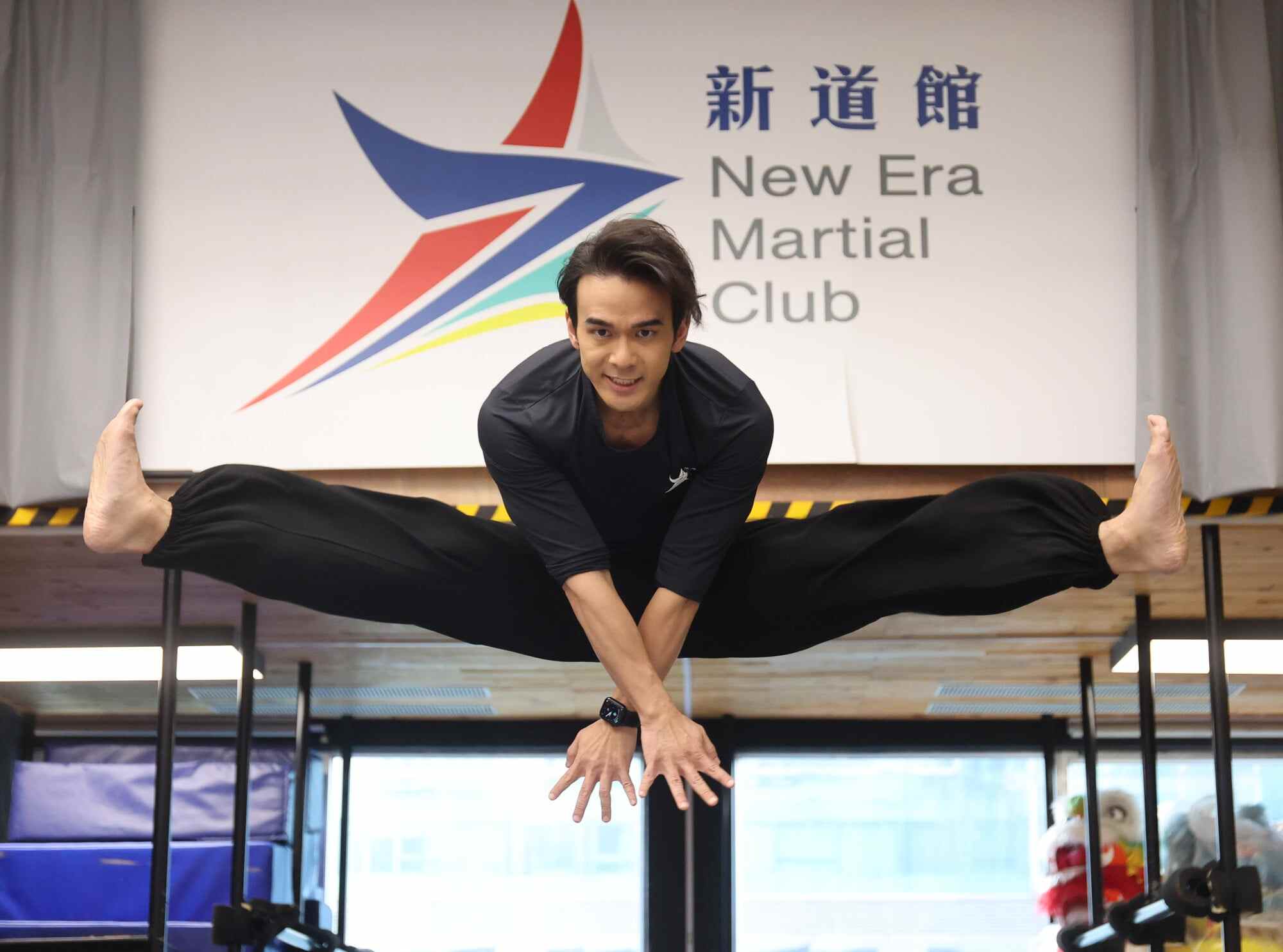 Andrew Pong and three of his friends opened the New Era Martial Club in Quarry Bay last December. Photo: Edmond So