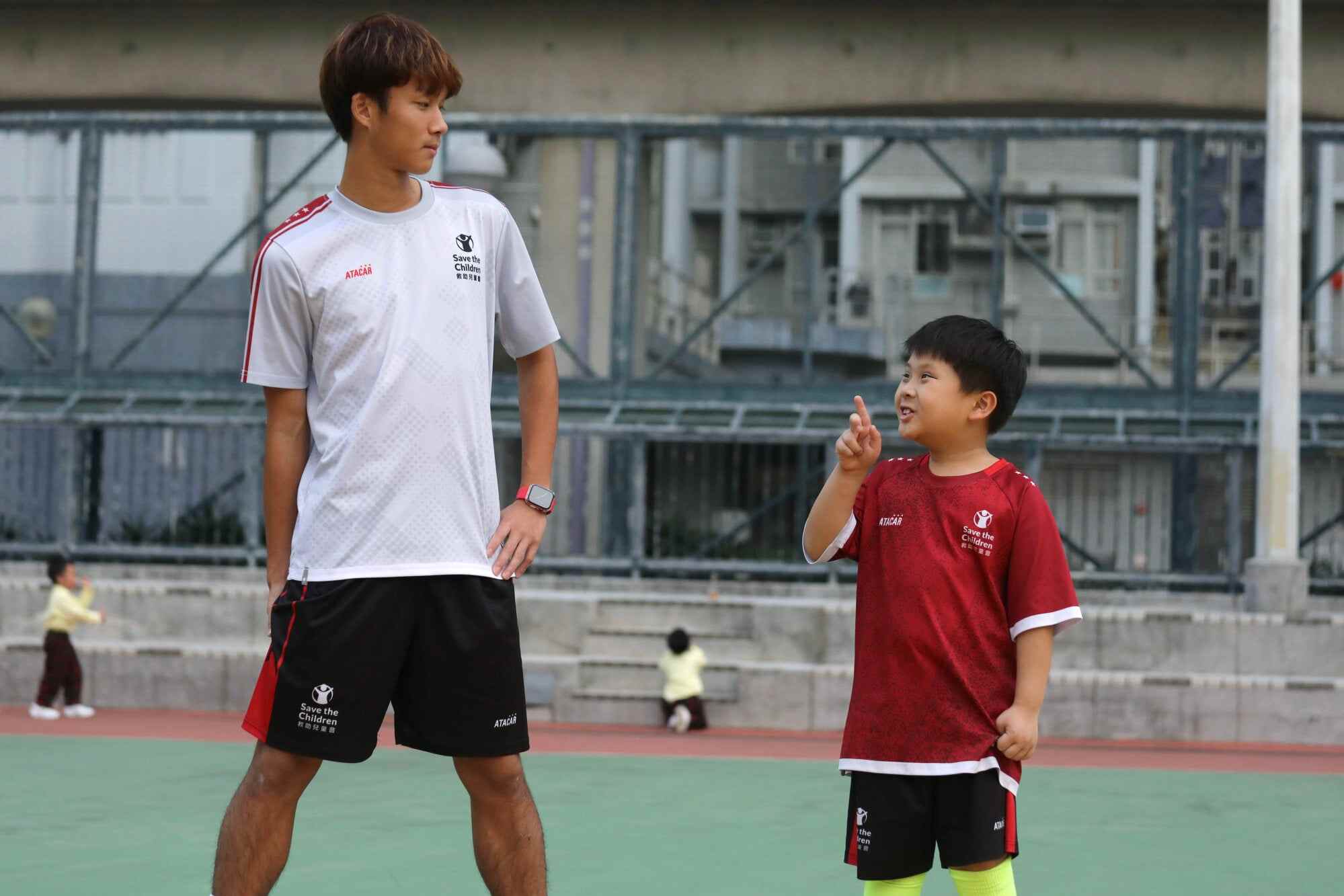 Football coach Chan Ho said he has witnessed a lot of improvement in his team in the two months since he started coaching. Photo: Xiaomei Chen