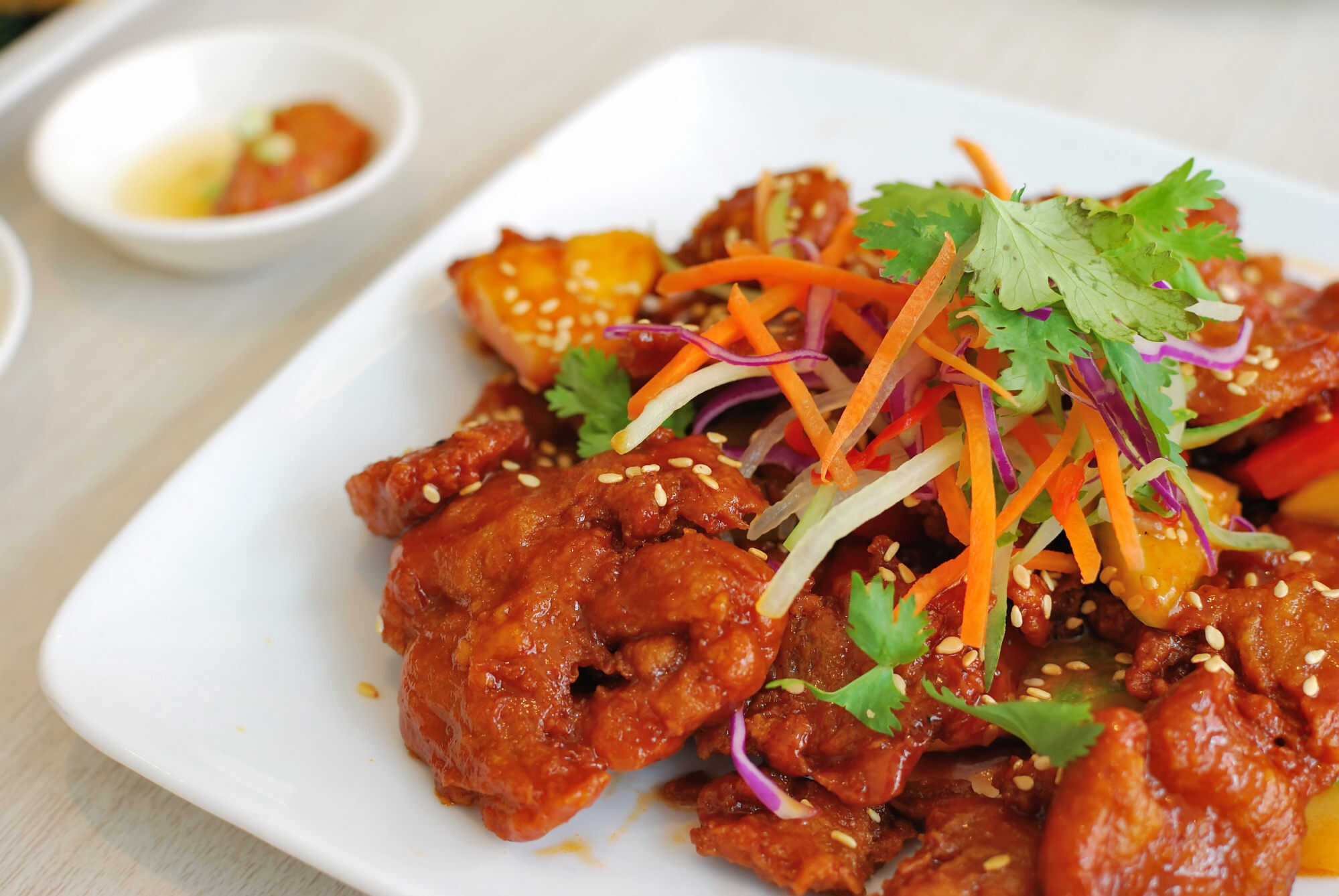 Vegetarian sweet and sour pork is usually made out of soy. Photo: Shutterstock