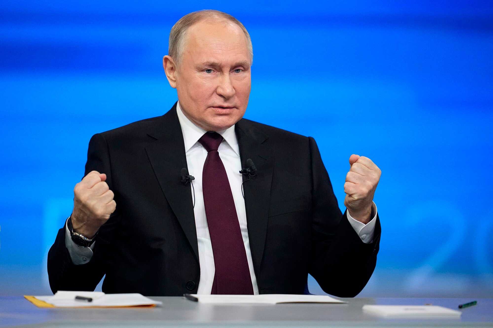 Russian President Vladimir Putin is riding on the success his troops have seen in Ukraine. Photo: AP