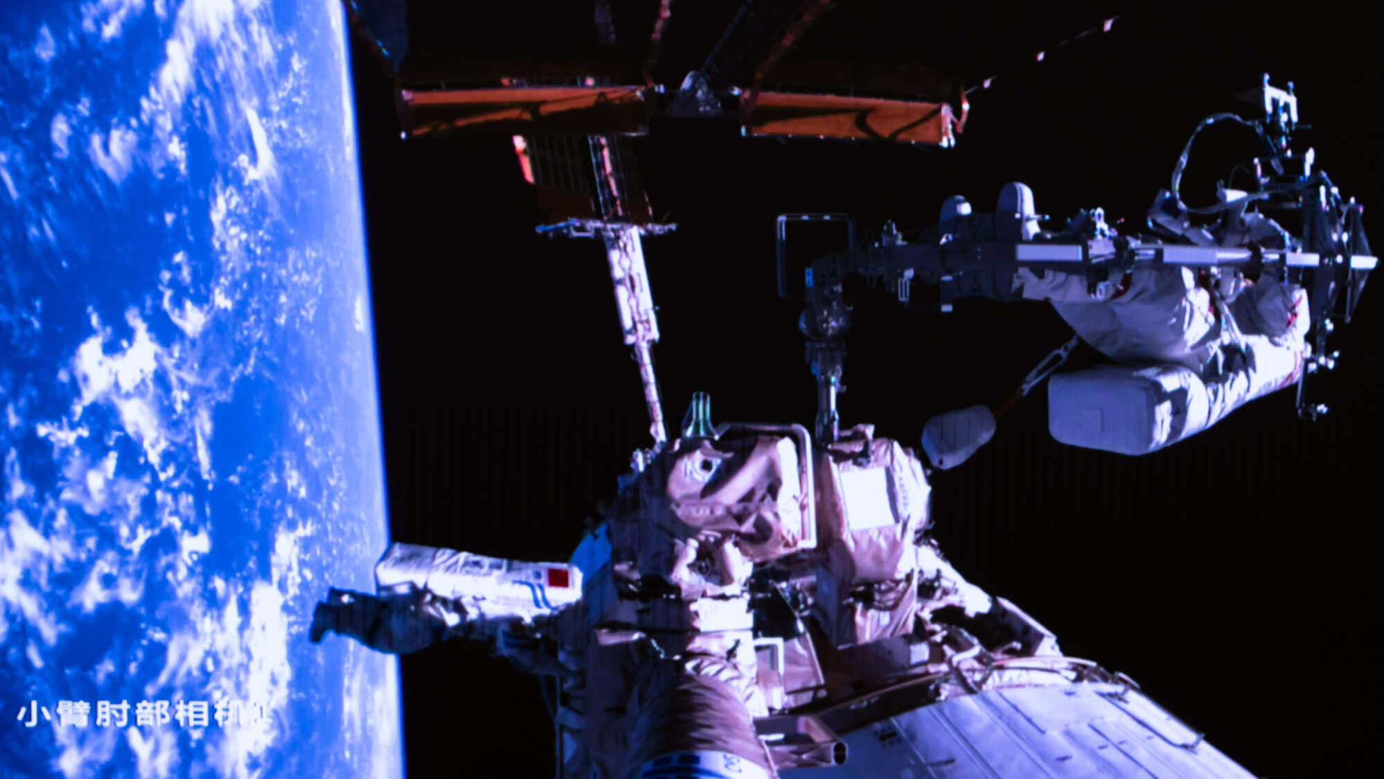 Shenzhou-17 crew members on board China’s orbiting space station completed their first spacewalk in December 2023. Photo: Xinhua