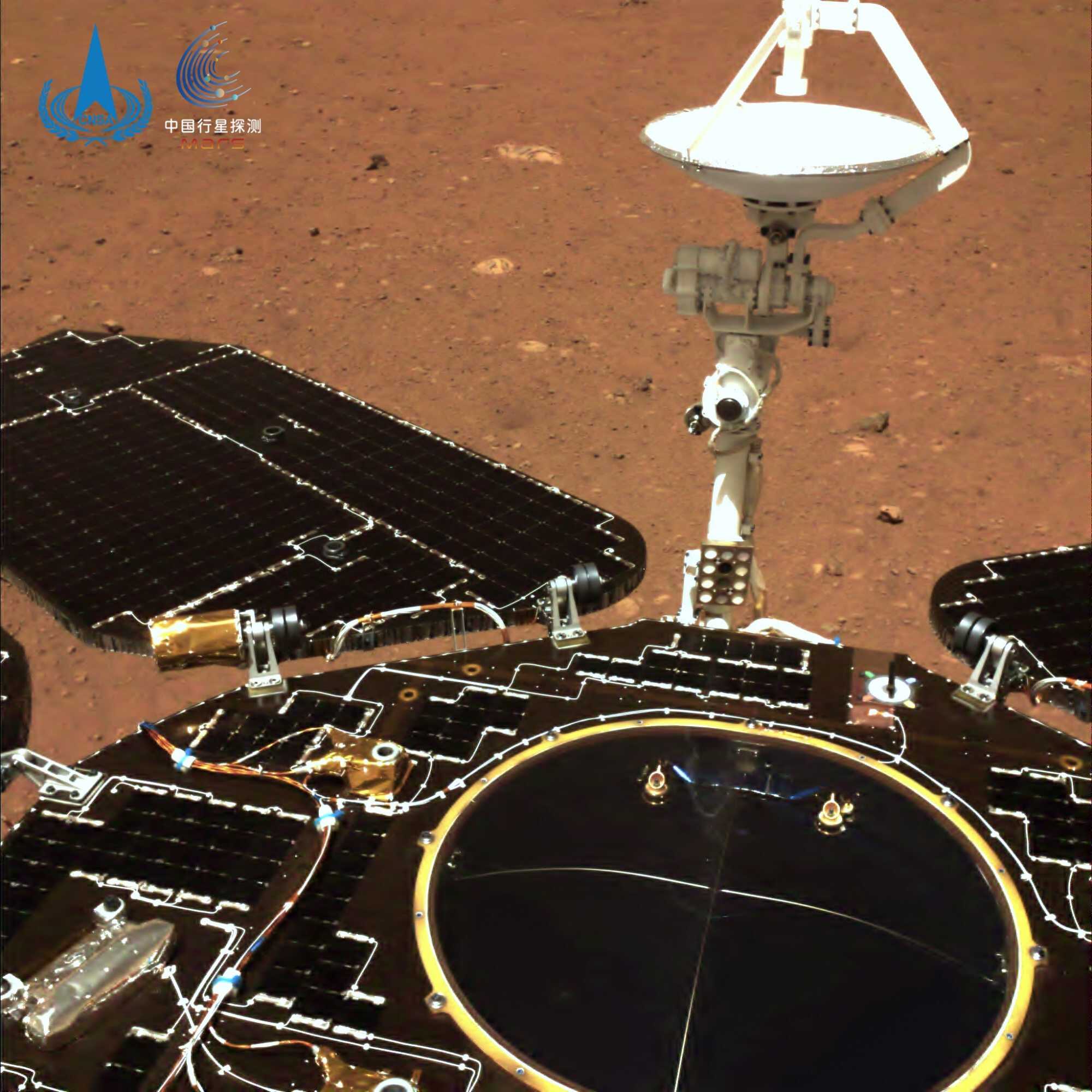 A selfie image of Zhurong, China’s rover on Mars. Photo: China National Space Administration