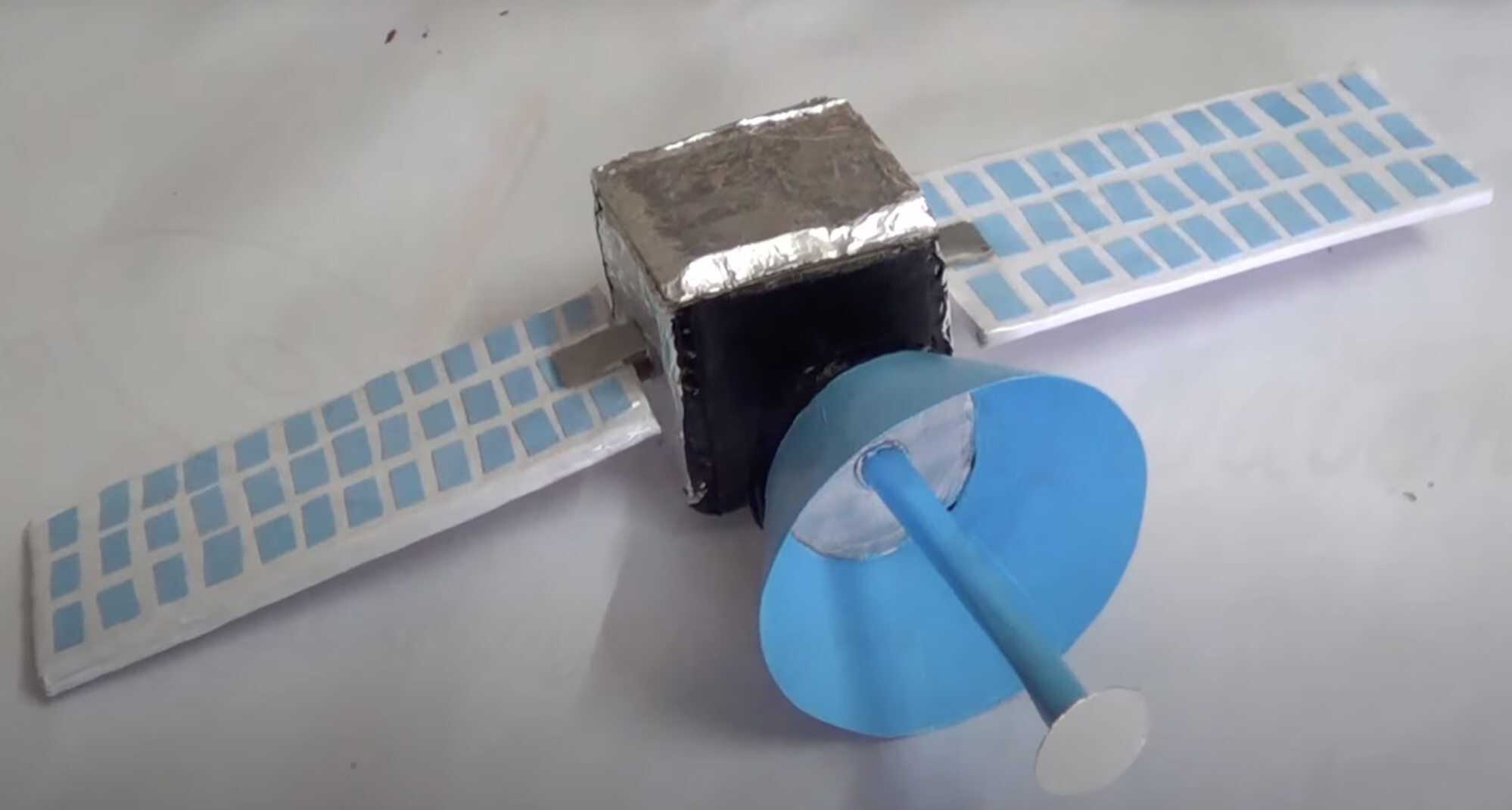 This satellite looks sturdy enough to launch into space! Photo: YouTube