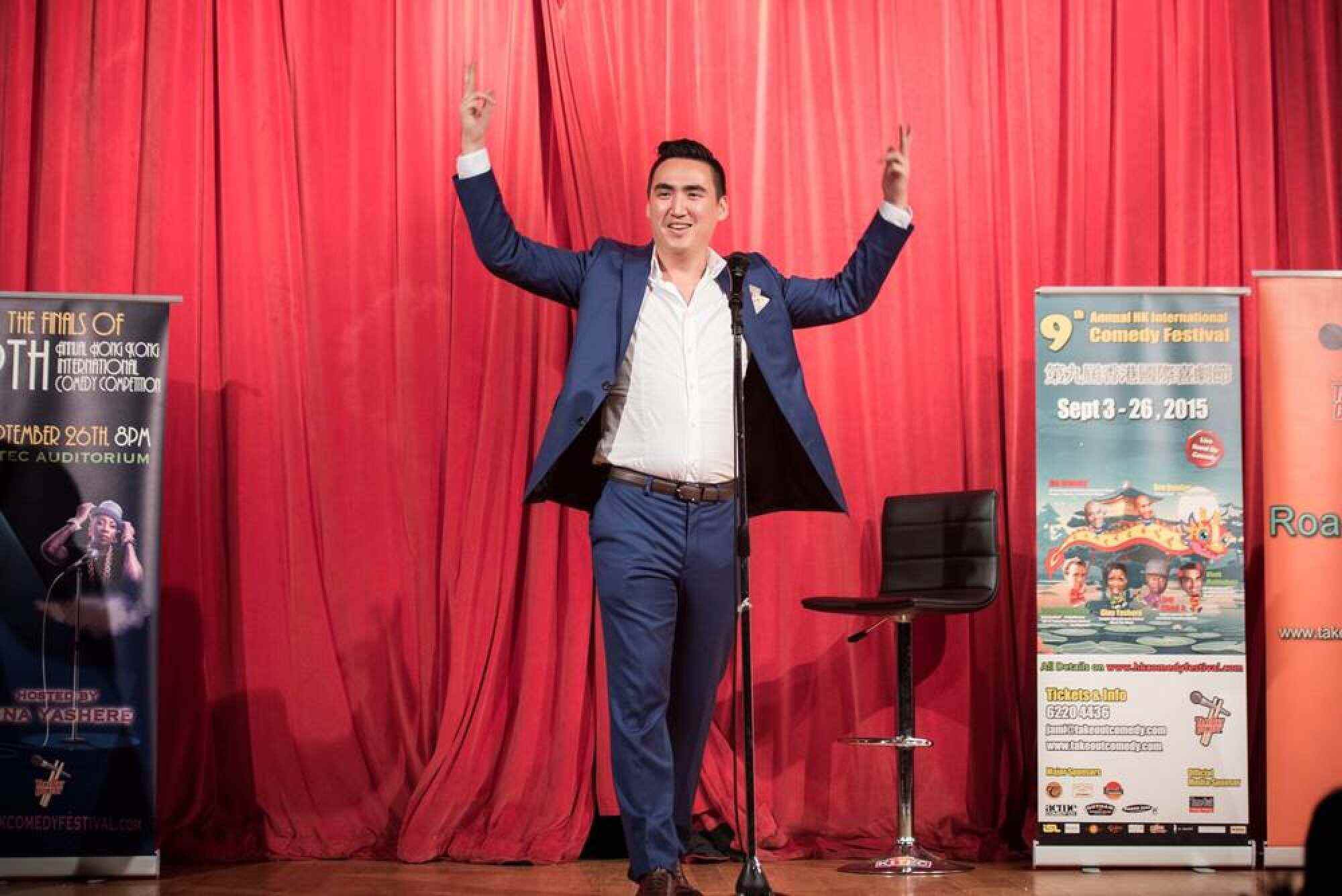 Chiu trains people to do public speaking at his advertising job. Photo: Garron Chiu
