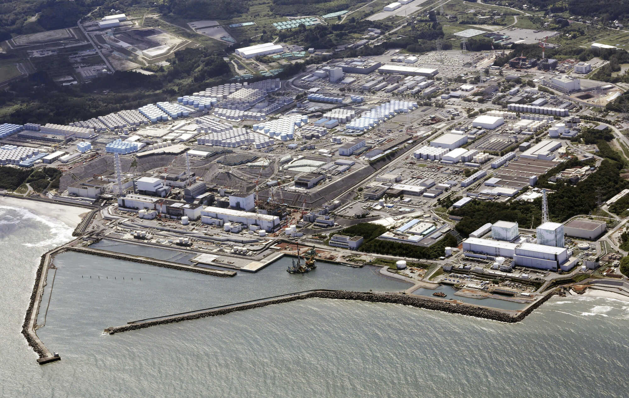 An aerial view of the Fukushima Daiichi nuclear power plant in Japan. Photo: AP