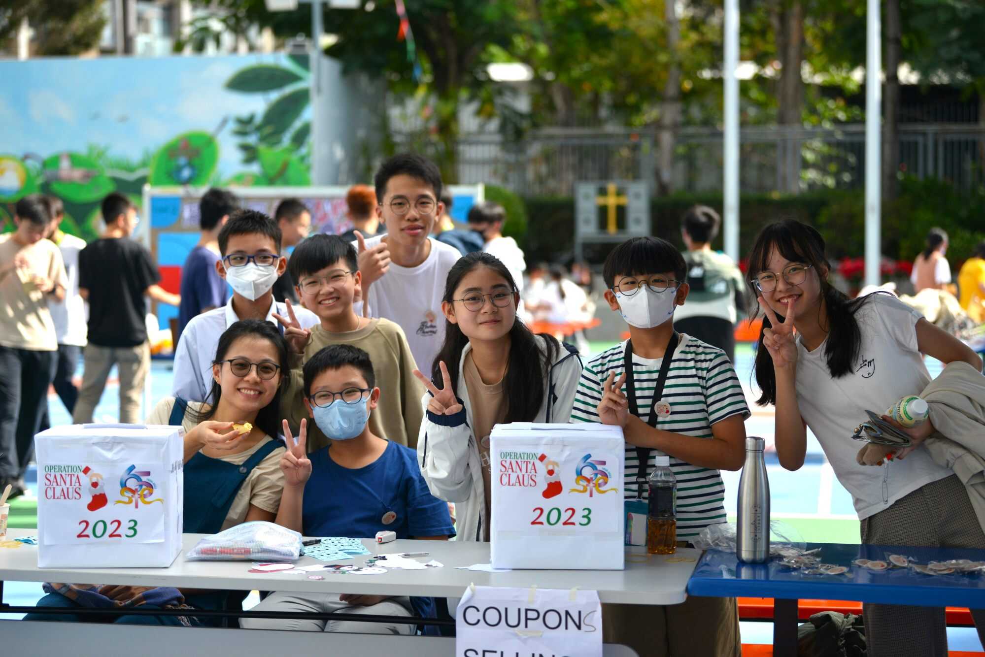 As the school embraced full festive mode, students enthusiastically contributed donations to raise funds for Operation Santa Claus. Photo: Handout
