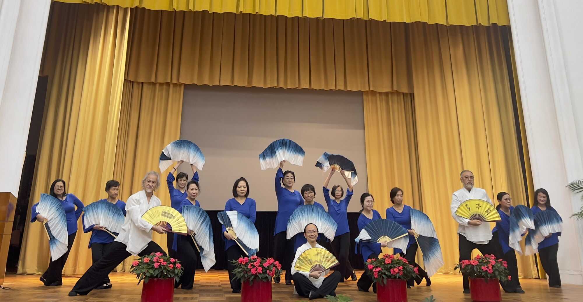 Some of the programme’s senior participants perform during the graduation ceremony. Photo: Handout