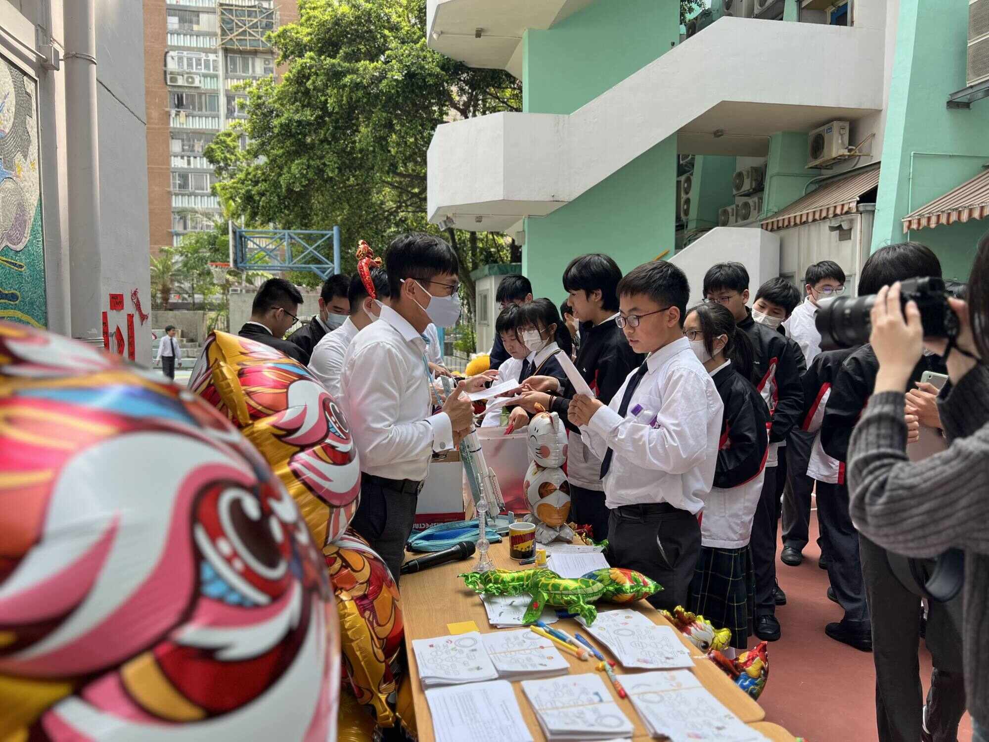 Mong Kin-yau prepares fun activities for his students. Photo: Handout