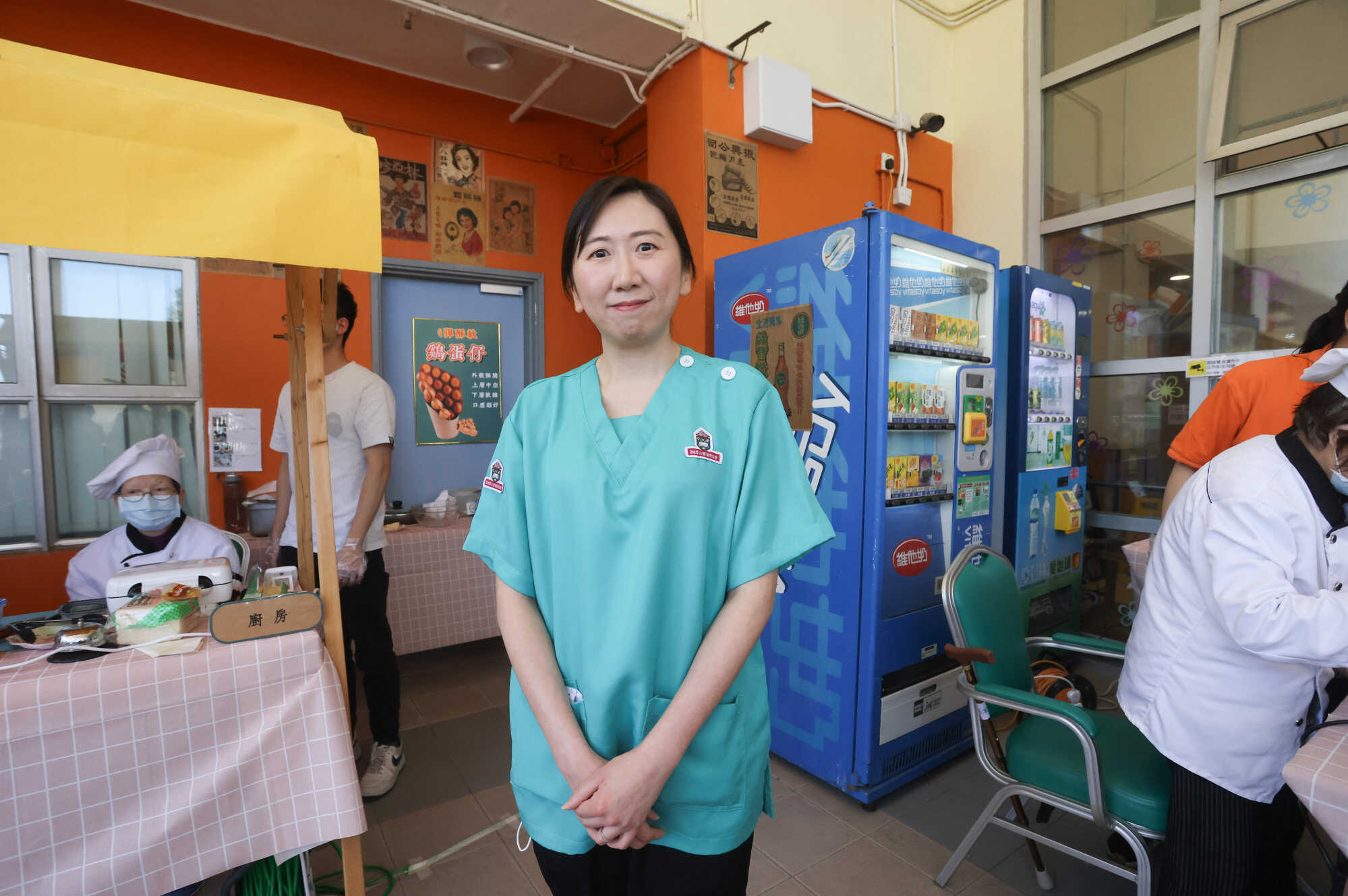 Occupational therapist Yancy Chu Mung-yan at the Shing Kee Cafe launch ceremony. Photo: Jonathan Wong
