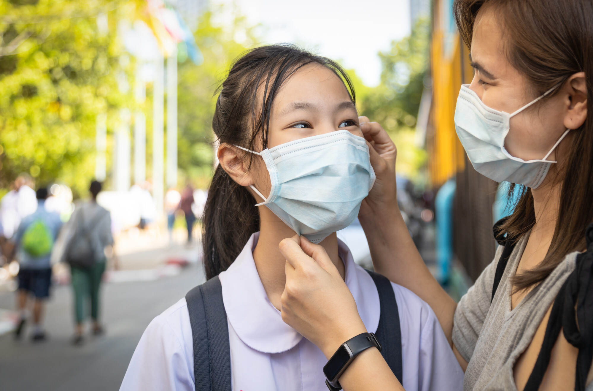 Anti-Covid measures, such as wearing face masks, helped to get rid of one flu strain. Photo: Shutterstock