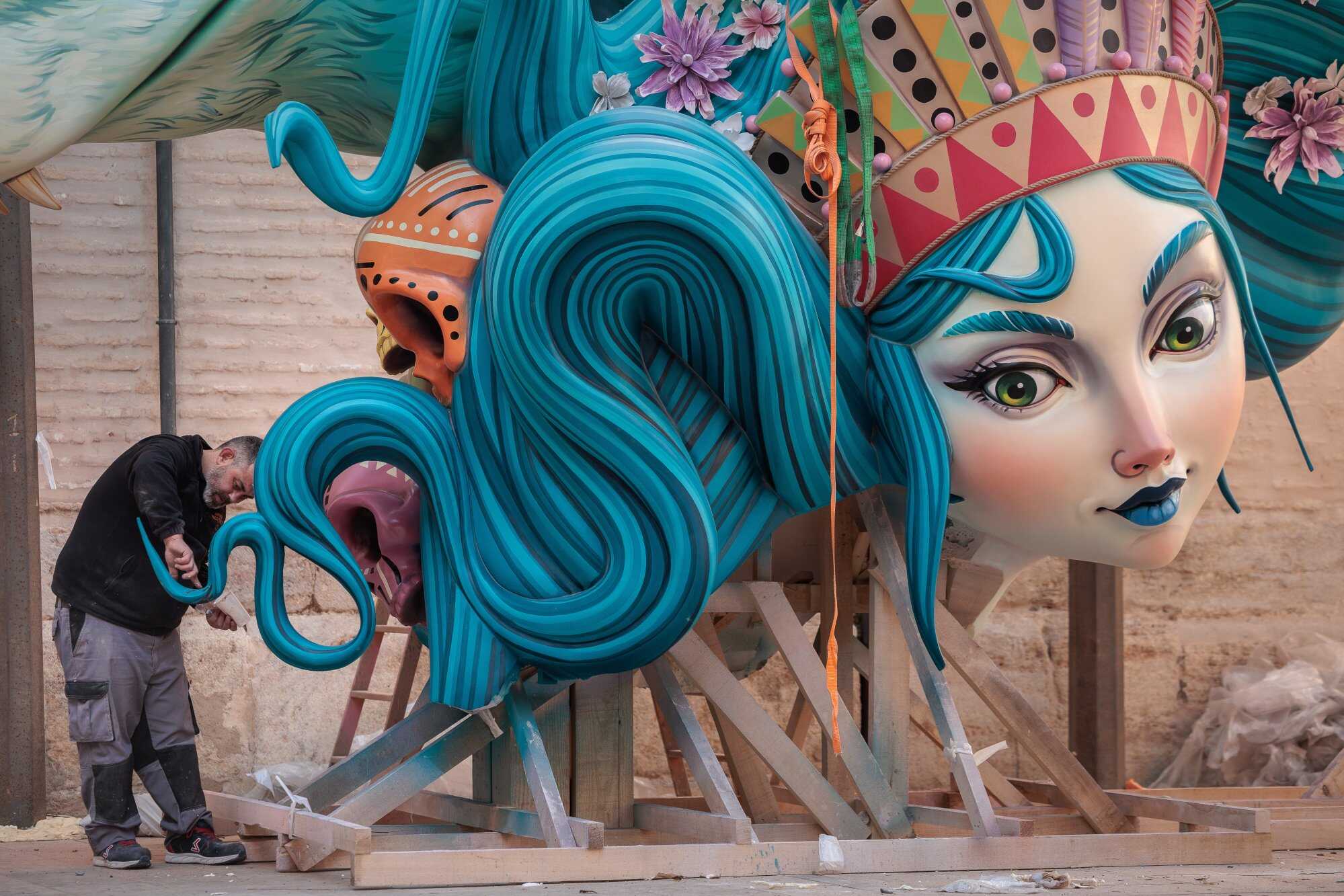 Valencia, a city in Spain, recently celebrated a festival called Fallas to welcome spring. Photo: EPA-EFE