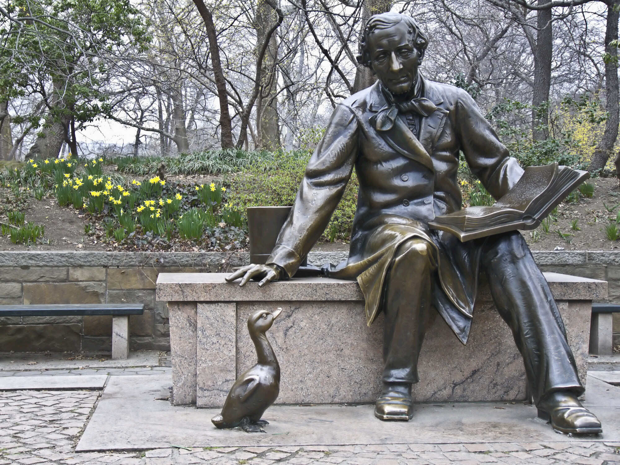 Hans Christian Andersen is so beloved that there is even a sculpture of him at Central Park in New York City. Photo: Shutterstock