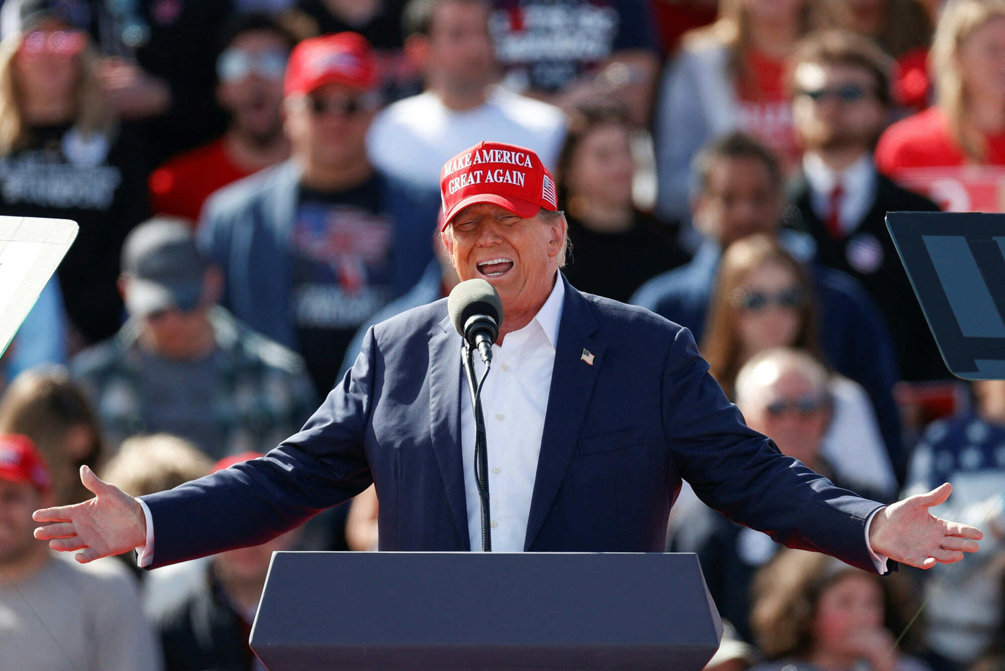 Donald Trump will face off against current president Joe Biden in the US presidential election in November. Photo: AFP/Getty Images/TNS