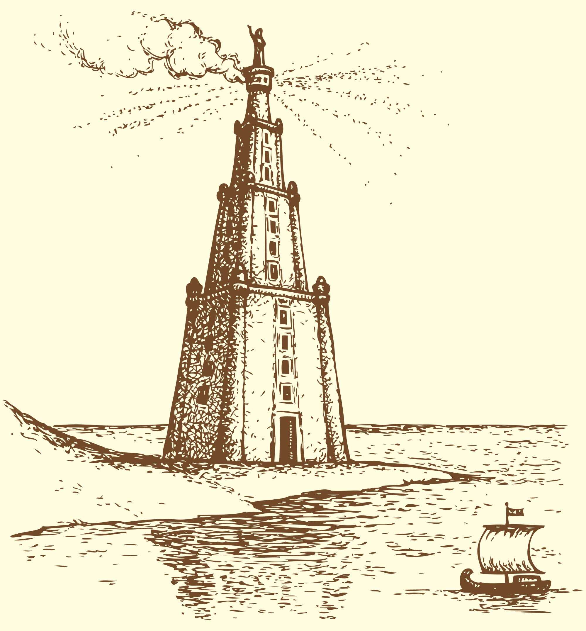 Would you like to have visited the Lighthouse of Alexandria? Photo: Shutterstock