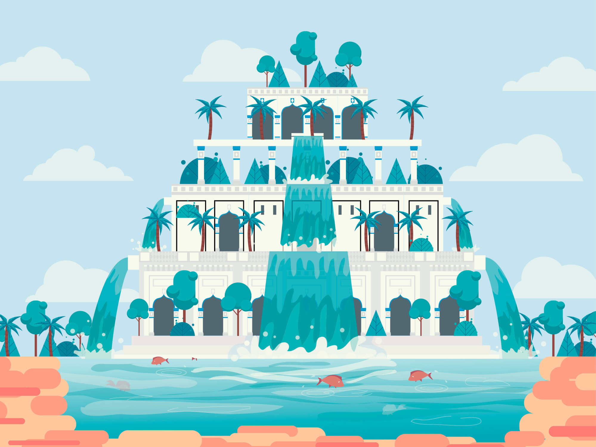 The Hanging Gardens of Babylon were said to have been in modern-day Iraq. Photo: Shutterstock