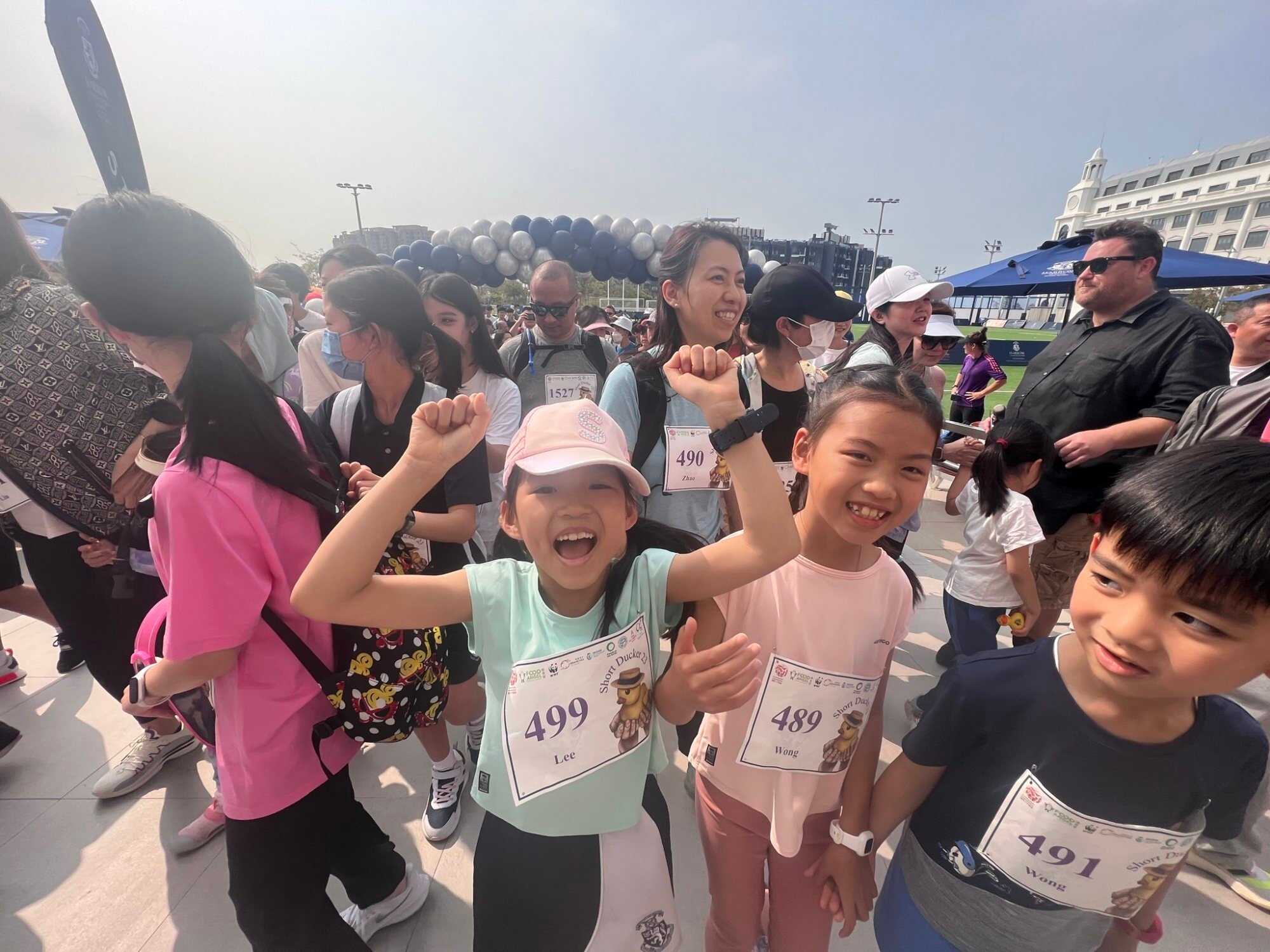 Summer Lee, in the pink cap, recommends watching the film “Wonka”. You won’t regret it! Photo: Handout