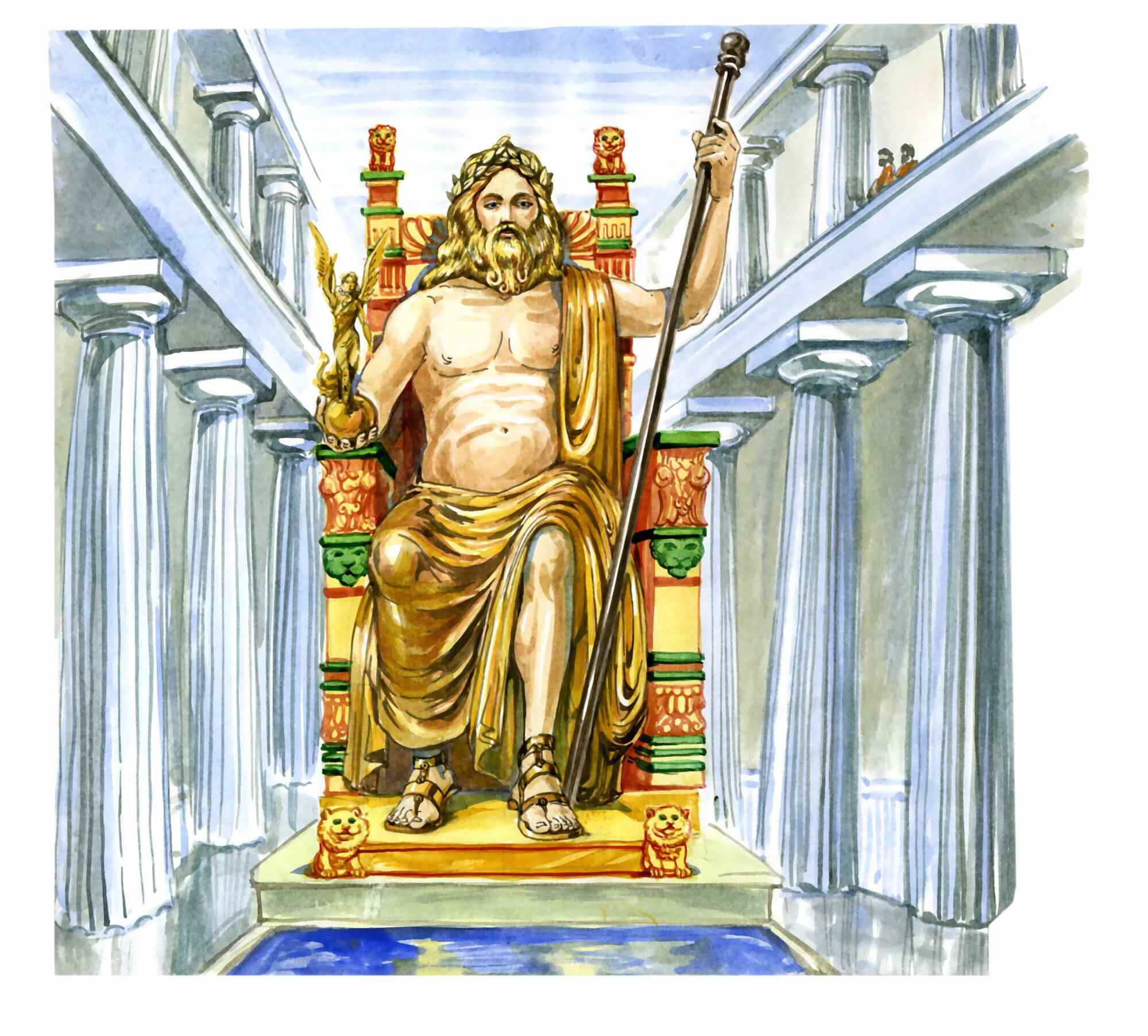 The Statue of Zeus at Olympia was a giant seated figure. Photo: Shutterstock