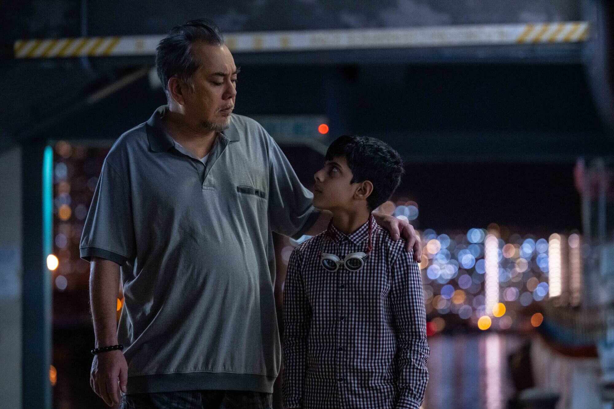 Anthony Wong (left) and Sahal Zaman in a still from The Sunny Side of the Street. Photo: Petra Films