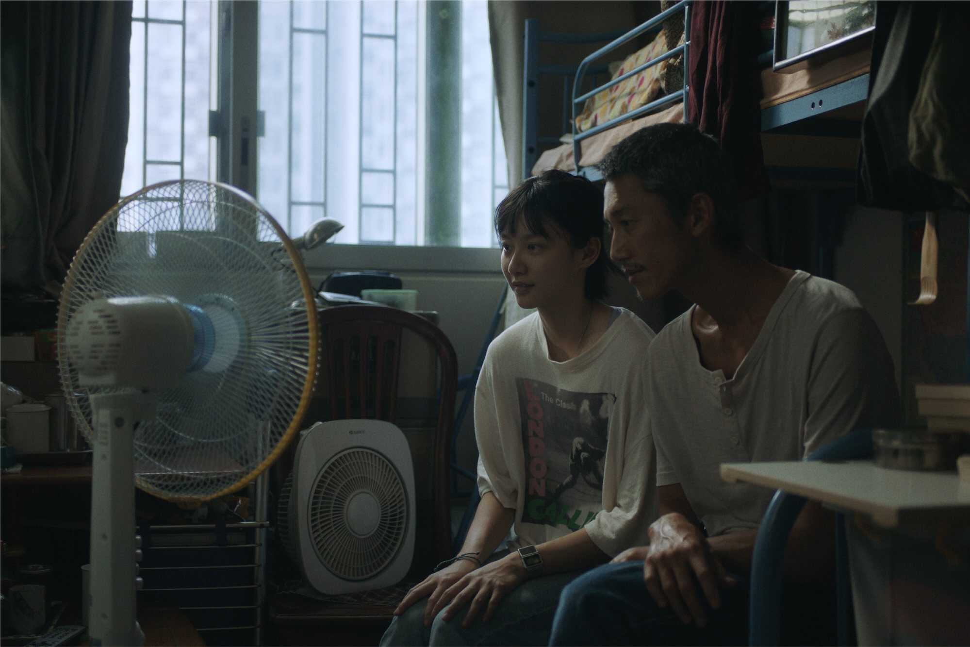 Angela Yuen Lai-lam (left) and Wu Kang-ren in a still from “Fly Me to the Moon”. Photo: Golden Scene