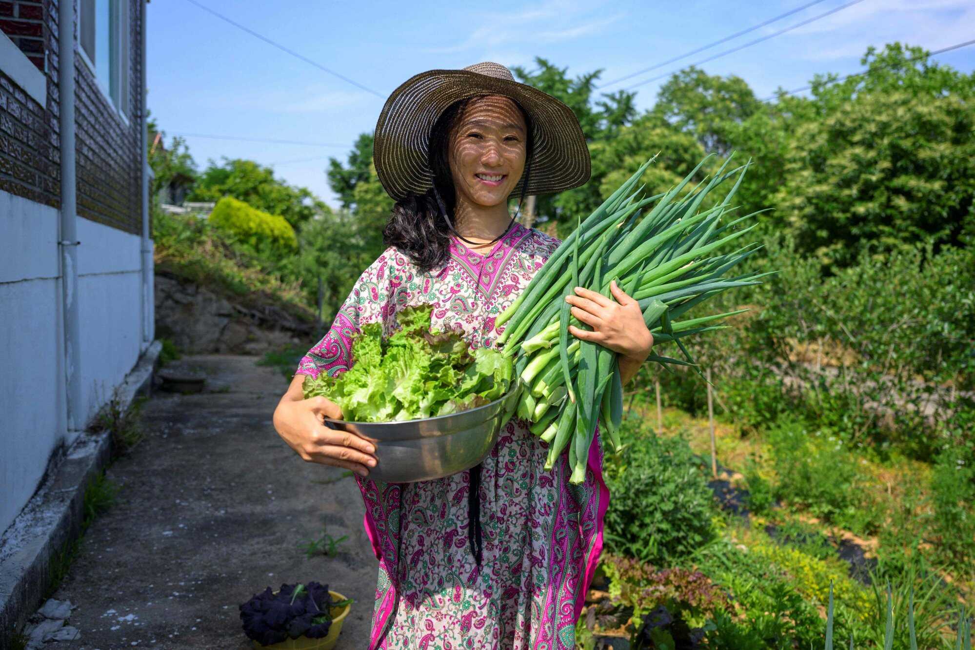 Seen Aromi is happy and carefree but her message has drawn backlash in South Korea, which has the world’s lowest birth rate. Photo: AFP