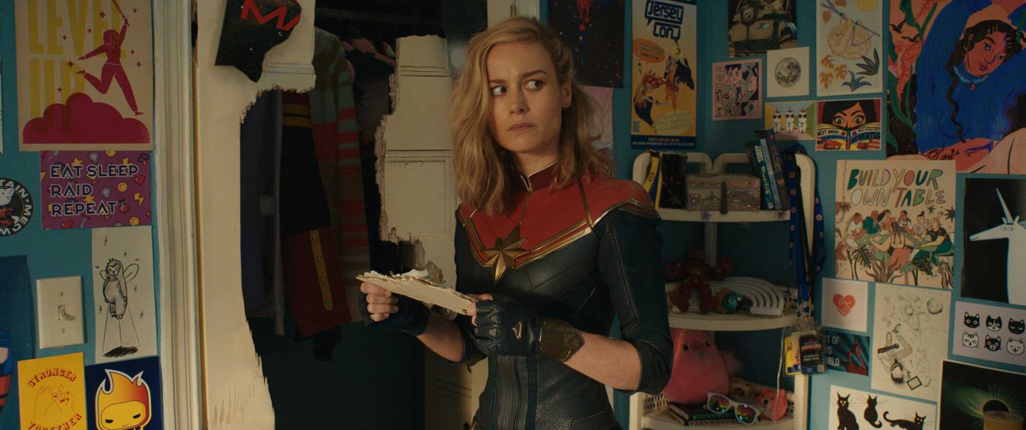 Brie Larson as Captain Marvel/Carol Danvers in “The Marvels”. Photo: Marvel