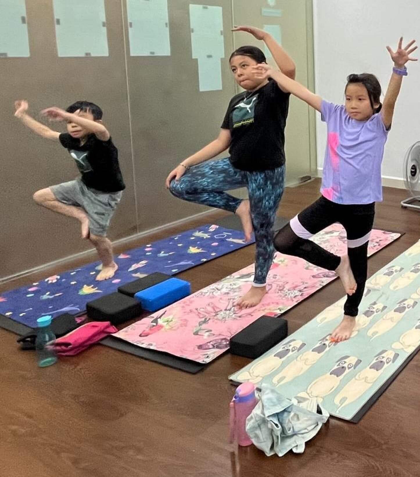 Swaying palm tree pose is all about deep, steady breathing. Photo: Doris Wai
