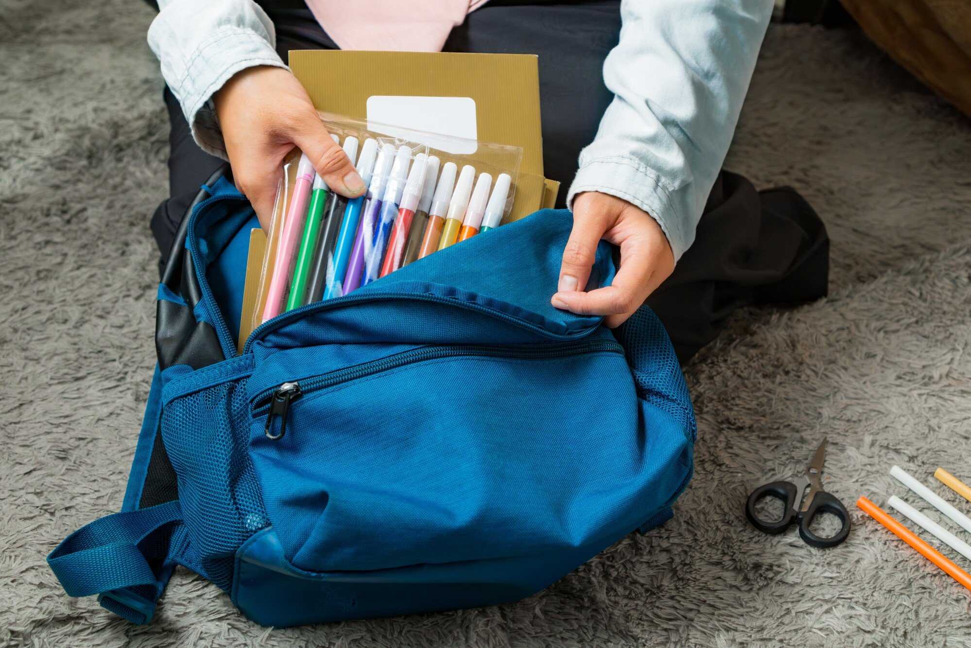 Do you have everything packed for your first day? Photo: Shutterstock