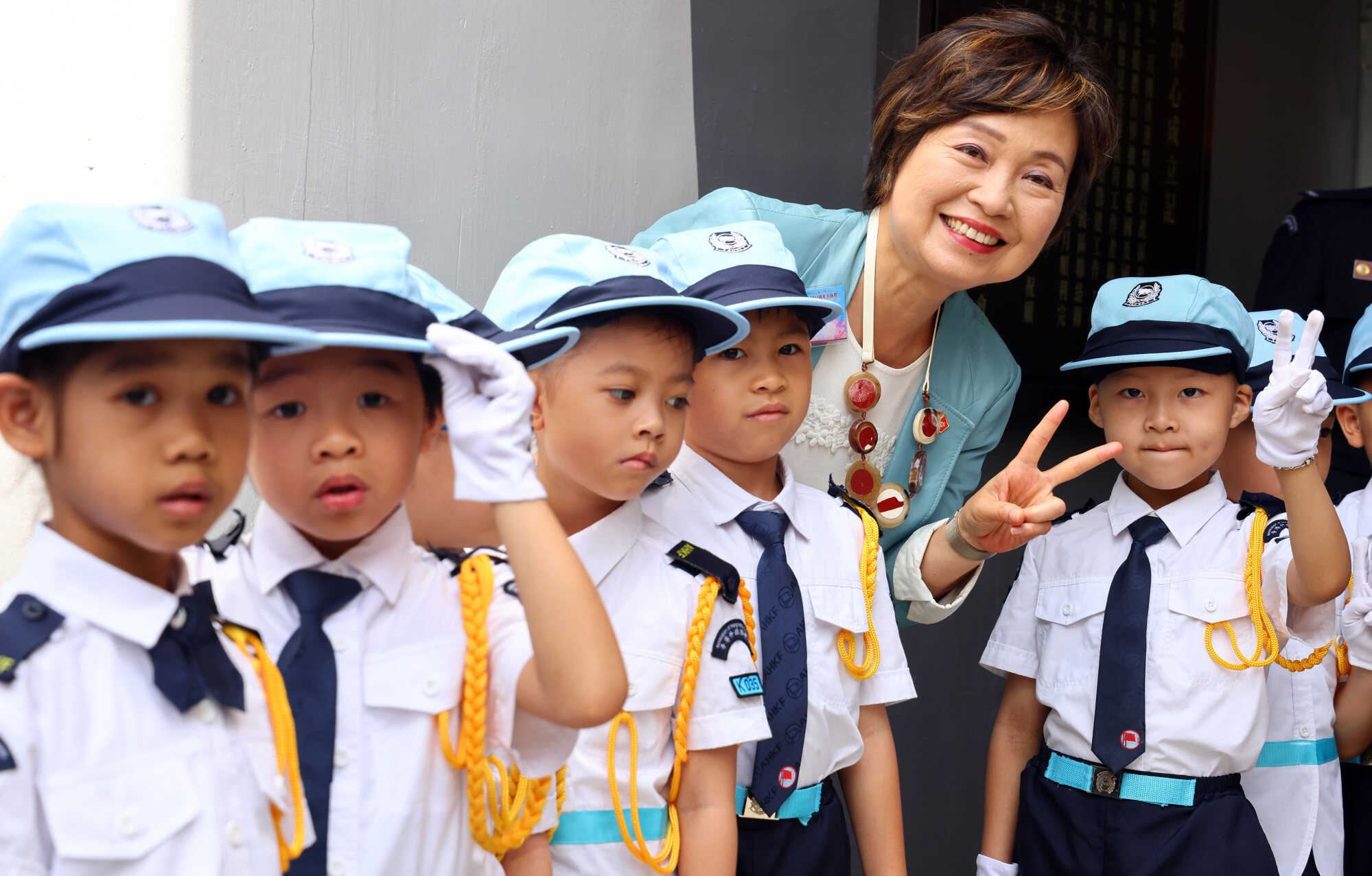 Secretary for Education Christine Choi says students should sing the national anthem solemnly and with emotion. Photo: Dickson Lee