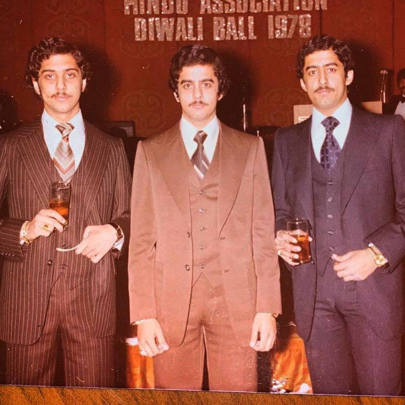 Raja Daswani and his brothers. Photo: Handout