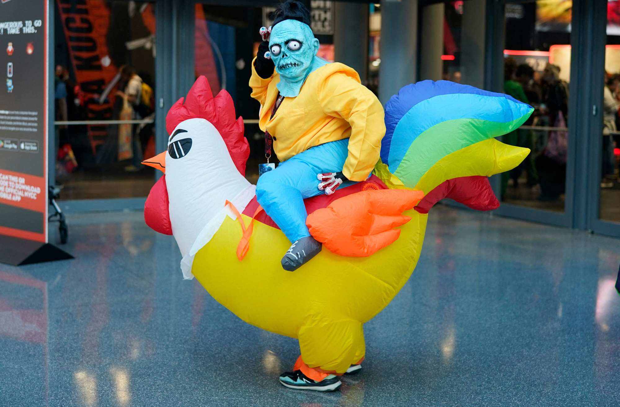 A cosplayer attends New York Comic Con 2024 at the Jacob Javits Convention Center in New York City. Photo: AFP