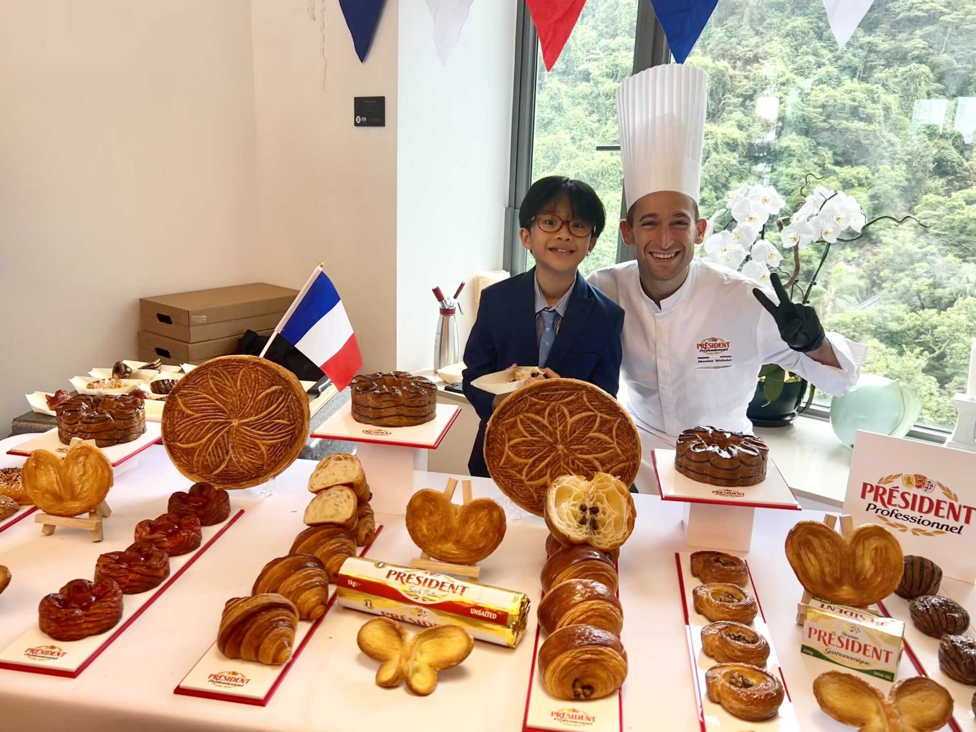 Gabriel Ling enjoys eating French pastries. Photo: Handout
