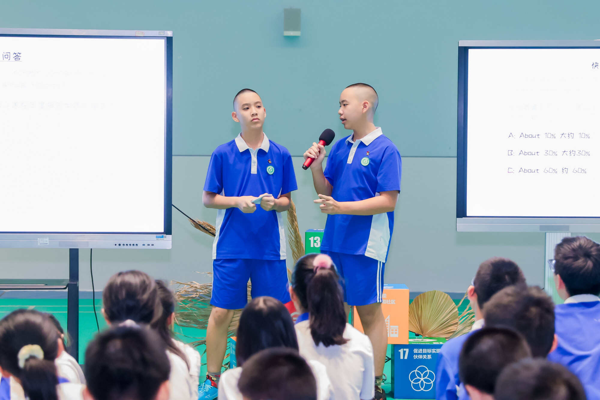 Arthur and Carter Li share their experiences at Cop29, showcasing their commitment to raising awareness and driving change in vulnerable cities. Photo: Handout