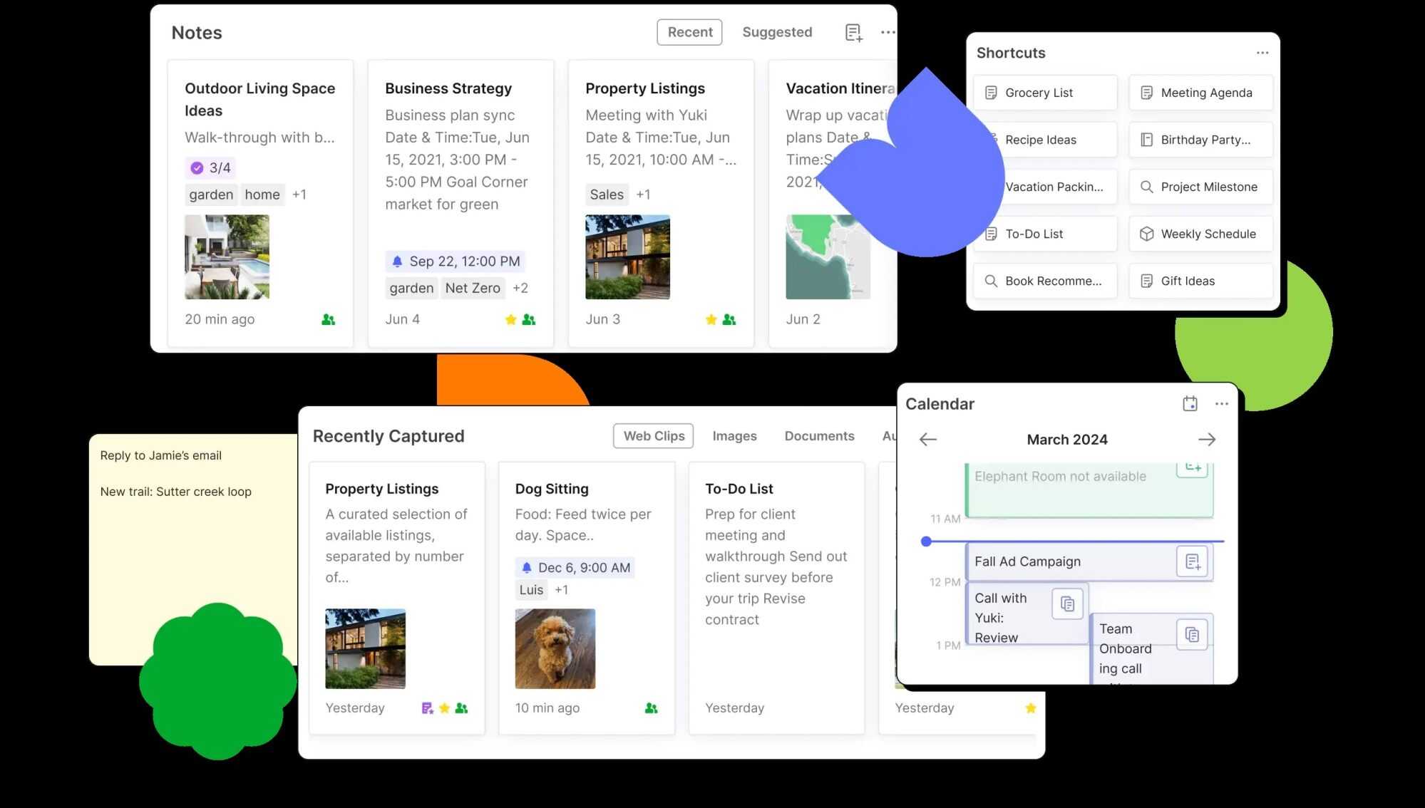 Plan your week, grab information from the internet and track projects on Evernote. Photo: Evernote
