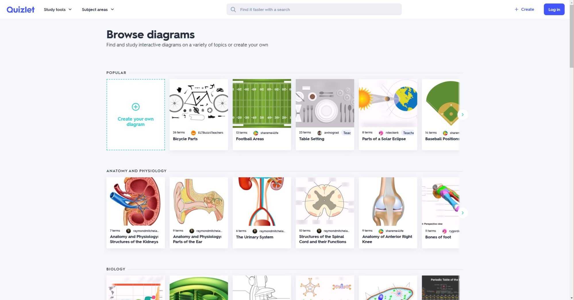Create flashcards and study sets using your own images and designs or the app’s templates. Photo: Quizlet