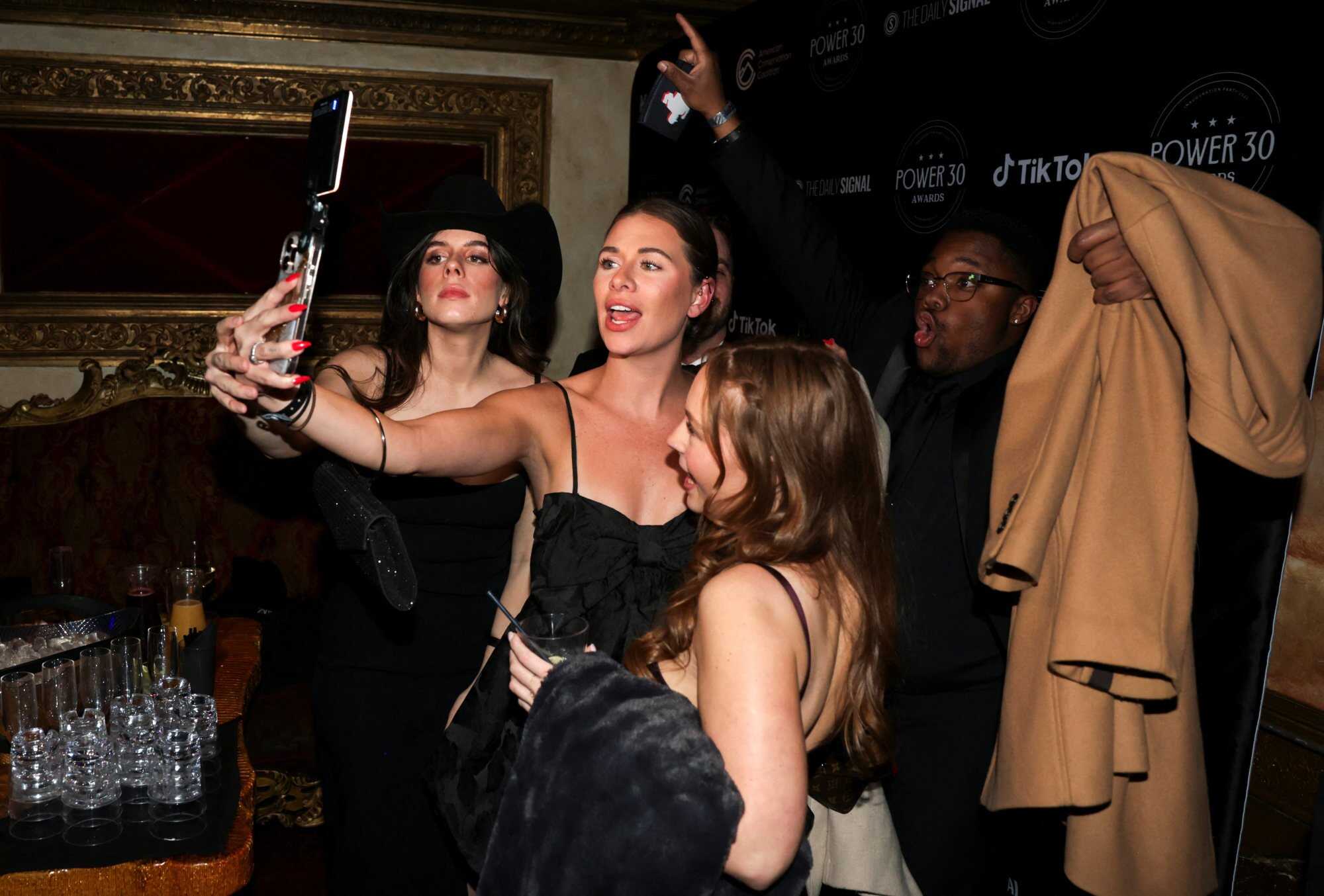 Guests attend the Power 30 Awards, an inauguration party sponsored by TikTok for influencers who supported United States president-elect Donald Trump, on January 19. Photo: Reuters