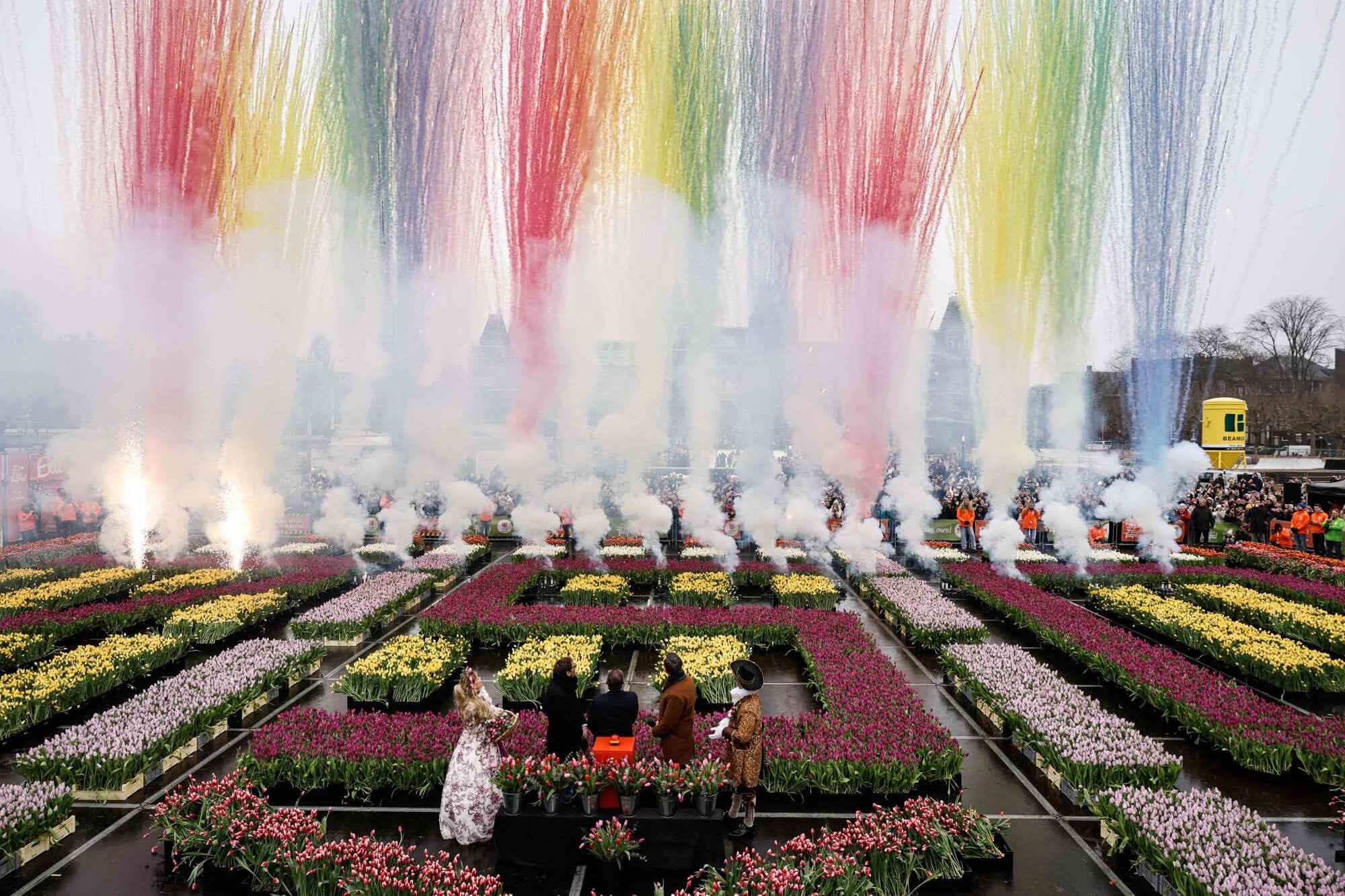 Celebrating the 750th anniversary of the city of Amsterdam. Photo: AFP