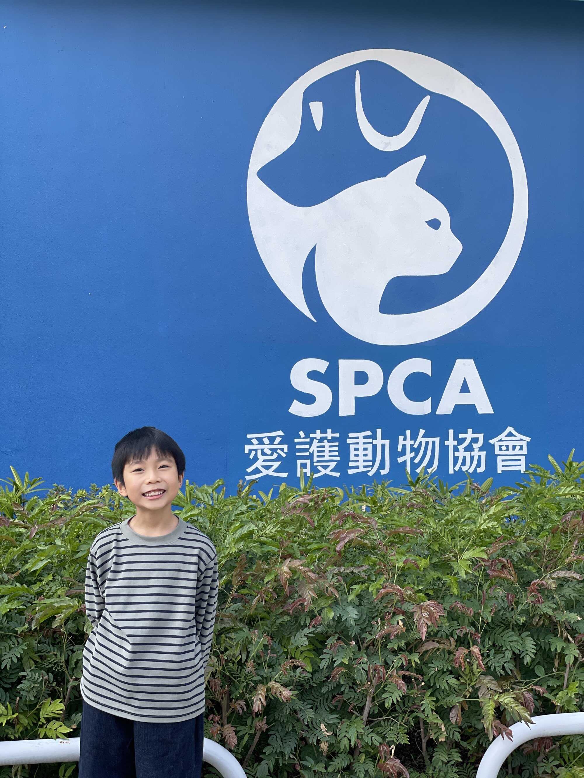 Jayden Chan visited an animal rescue centre over the Christmas break. Photo: Handout