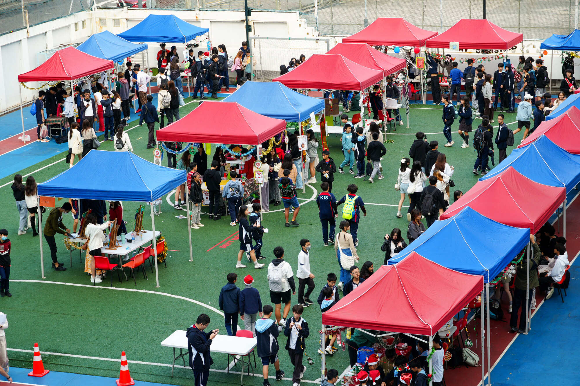 The Christmas market organised by the secondary division of KIS’s international section, held on December 12, 2024. Photo: Handout