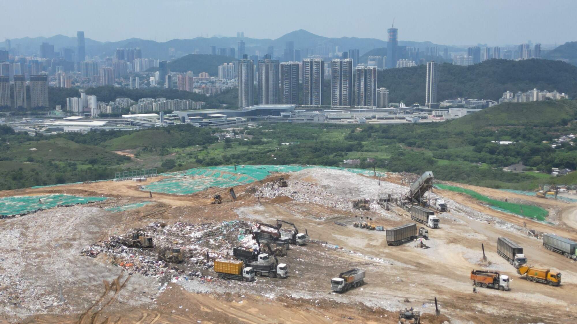 A general view of North East New Territories Landfill. Photo: Felix Wong